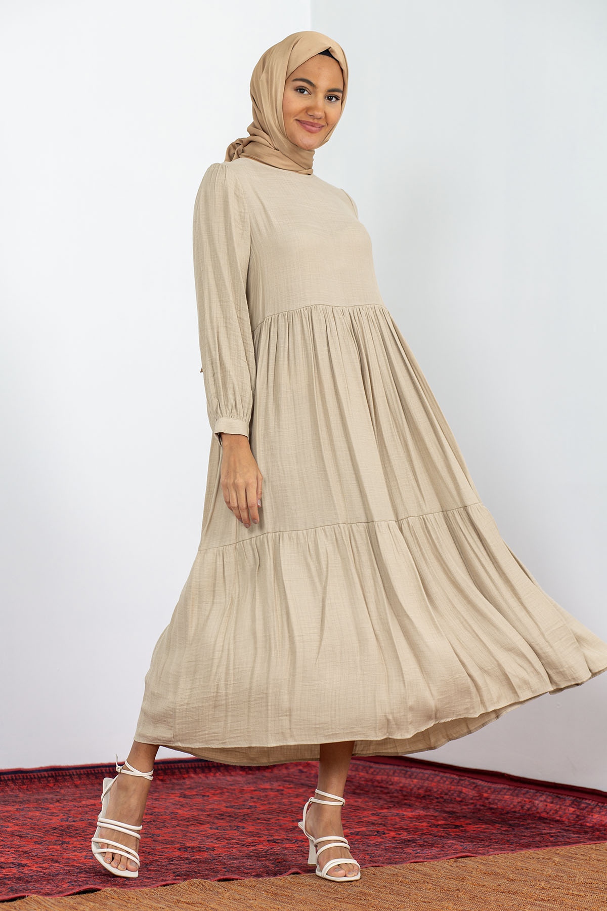 32010 Katli Elbise S-m-l - Toprak - 2