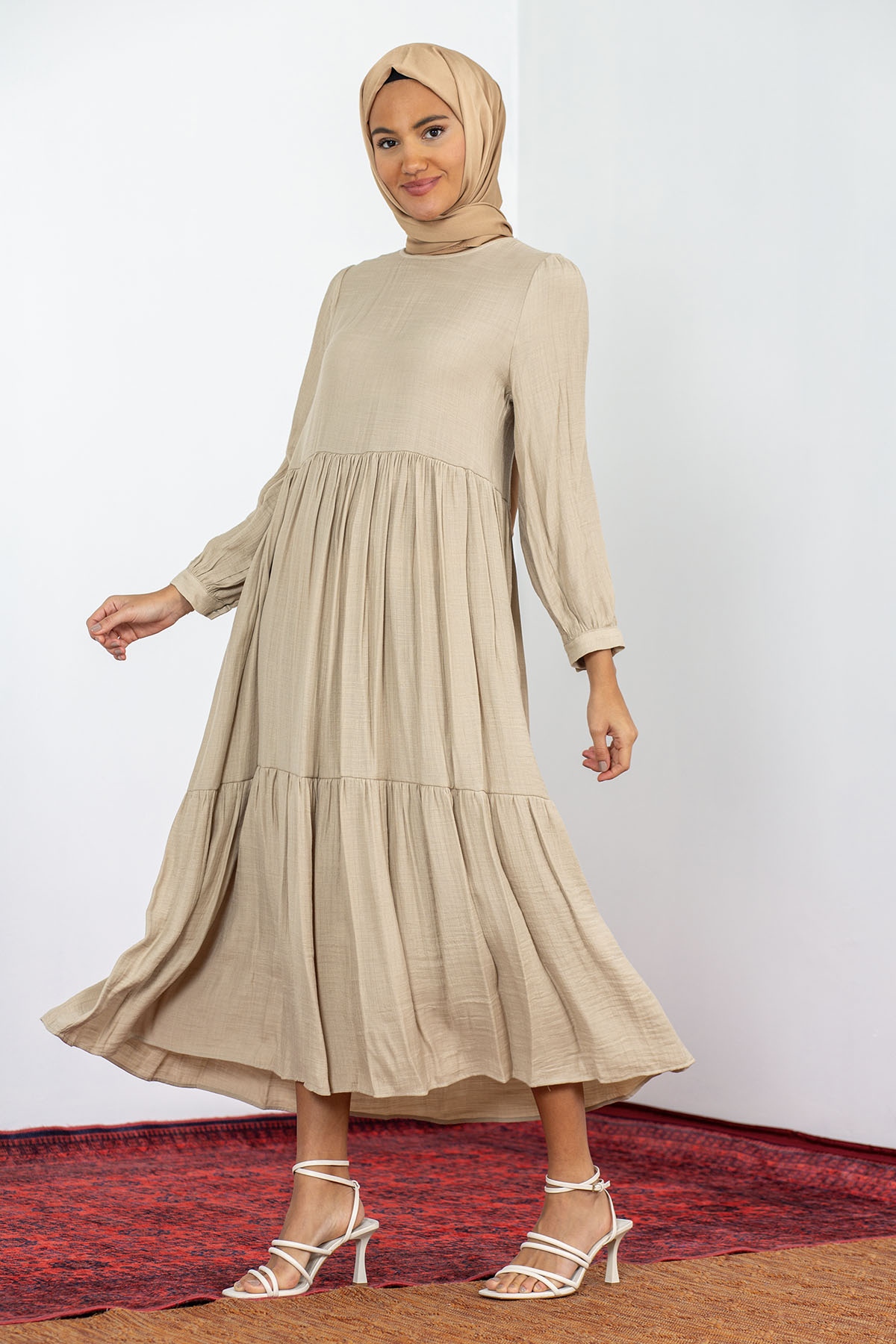 32010 Katli Elbise S-m-l - Toprak - 3