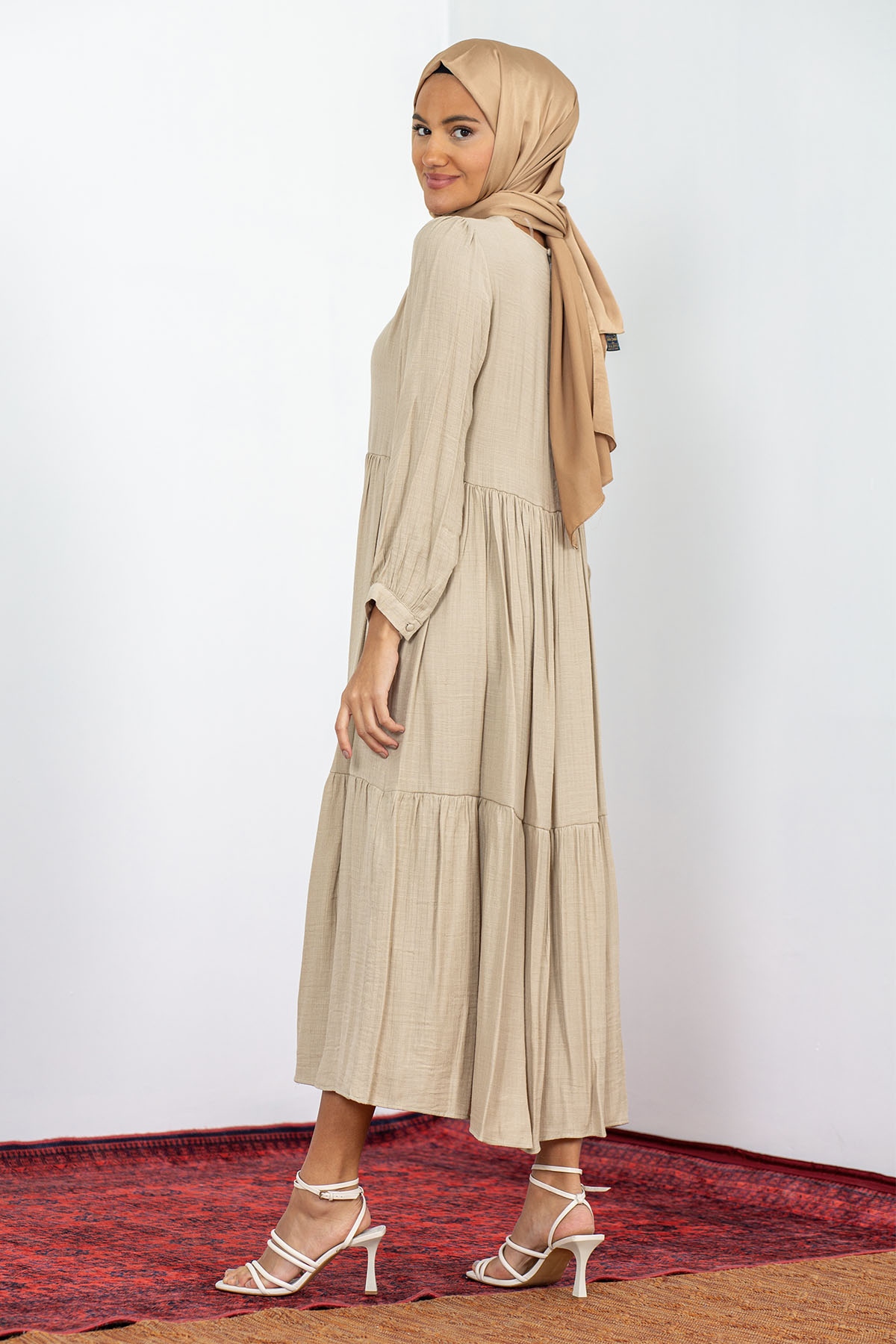 32010 Katli Elbise S-m-l - Toprak - 5