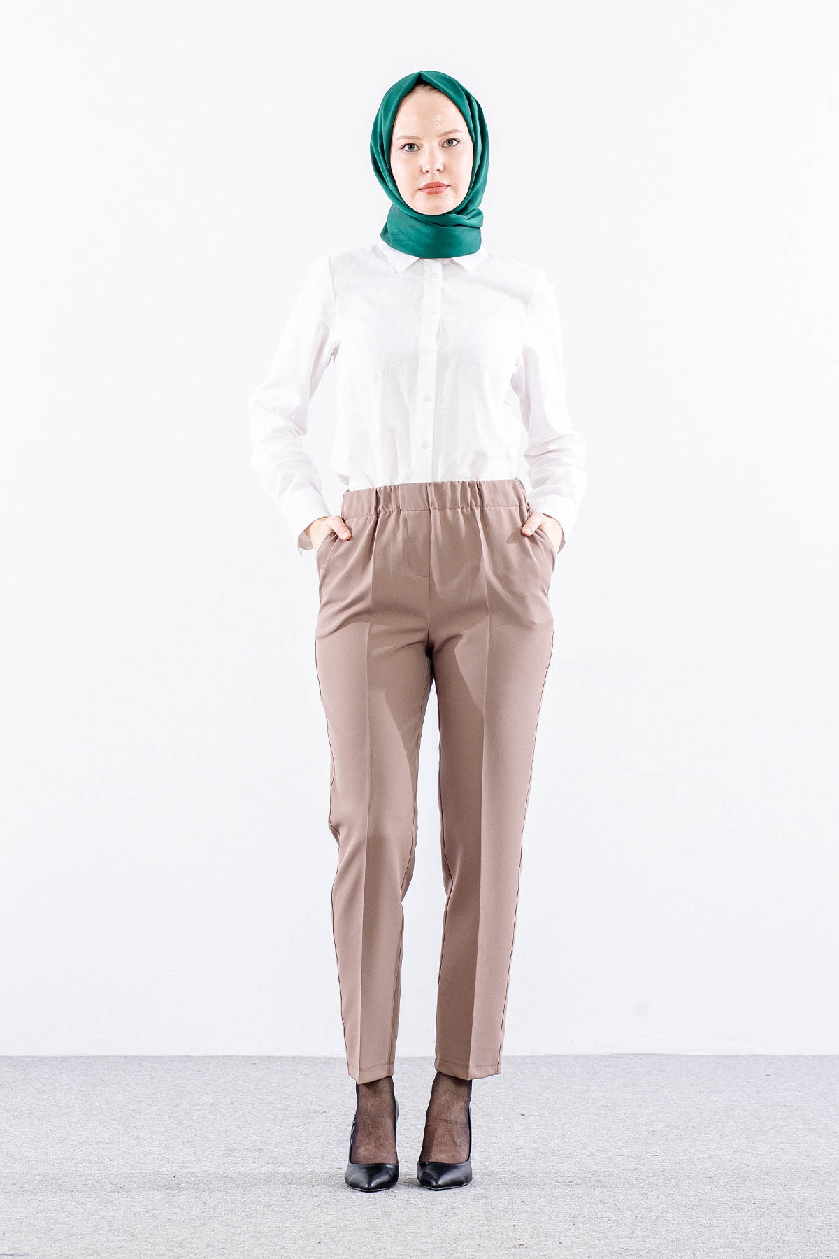 3210 Pantolon 40-50 - Vizon - - 2