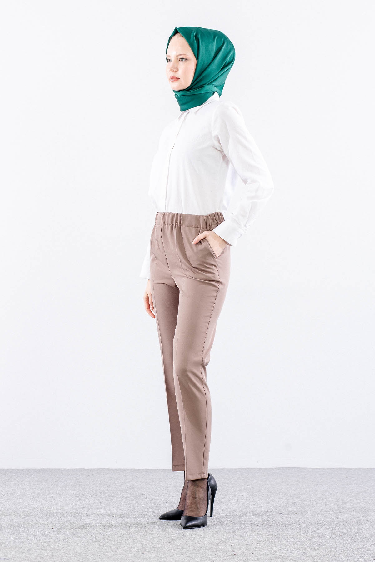 3210 Pantolon 40-50 - Vizon - - 3