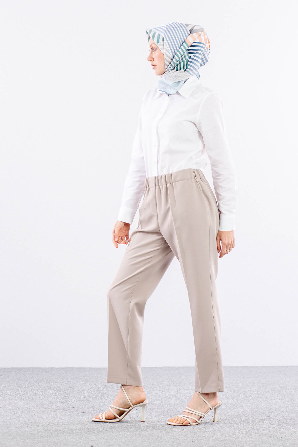 3210 Pantolon 44-54 - Bej  - - 3