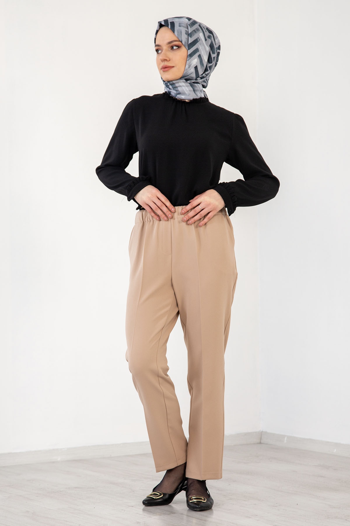 3210 Pantolon 44-54 -Bej - 1