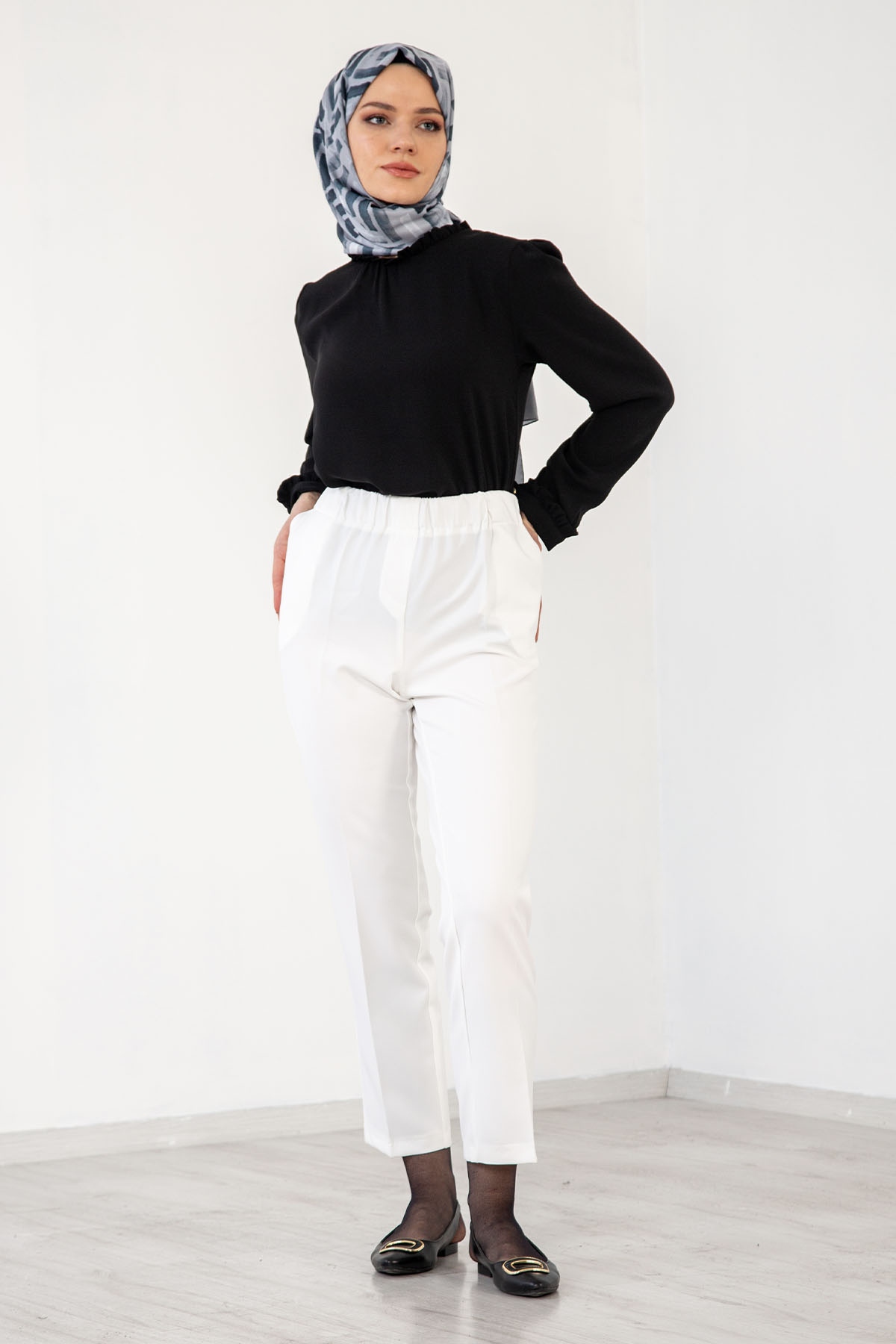 3210 Pantolon 44-54 - Ekru - 1