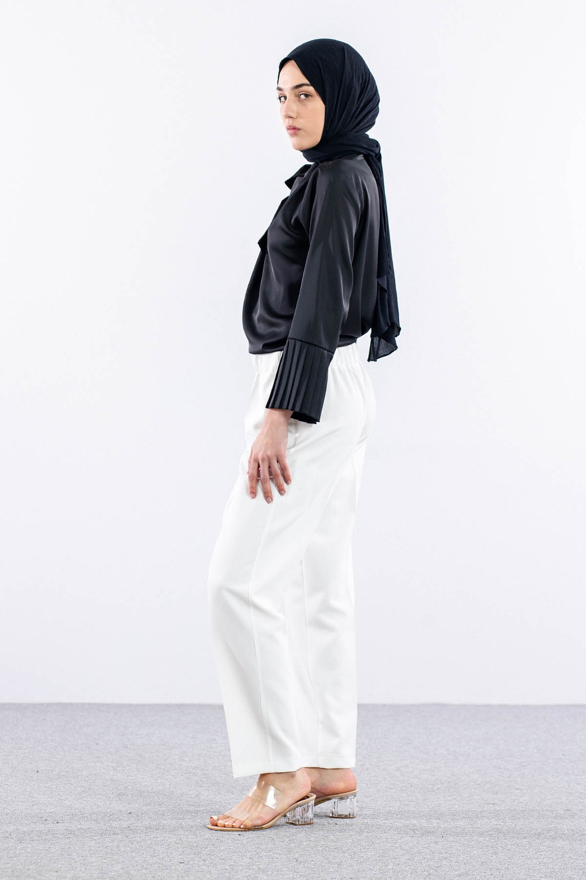 3210 Pantolon 44-54 - Ekru  - - 2