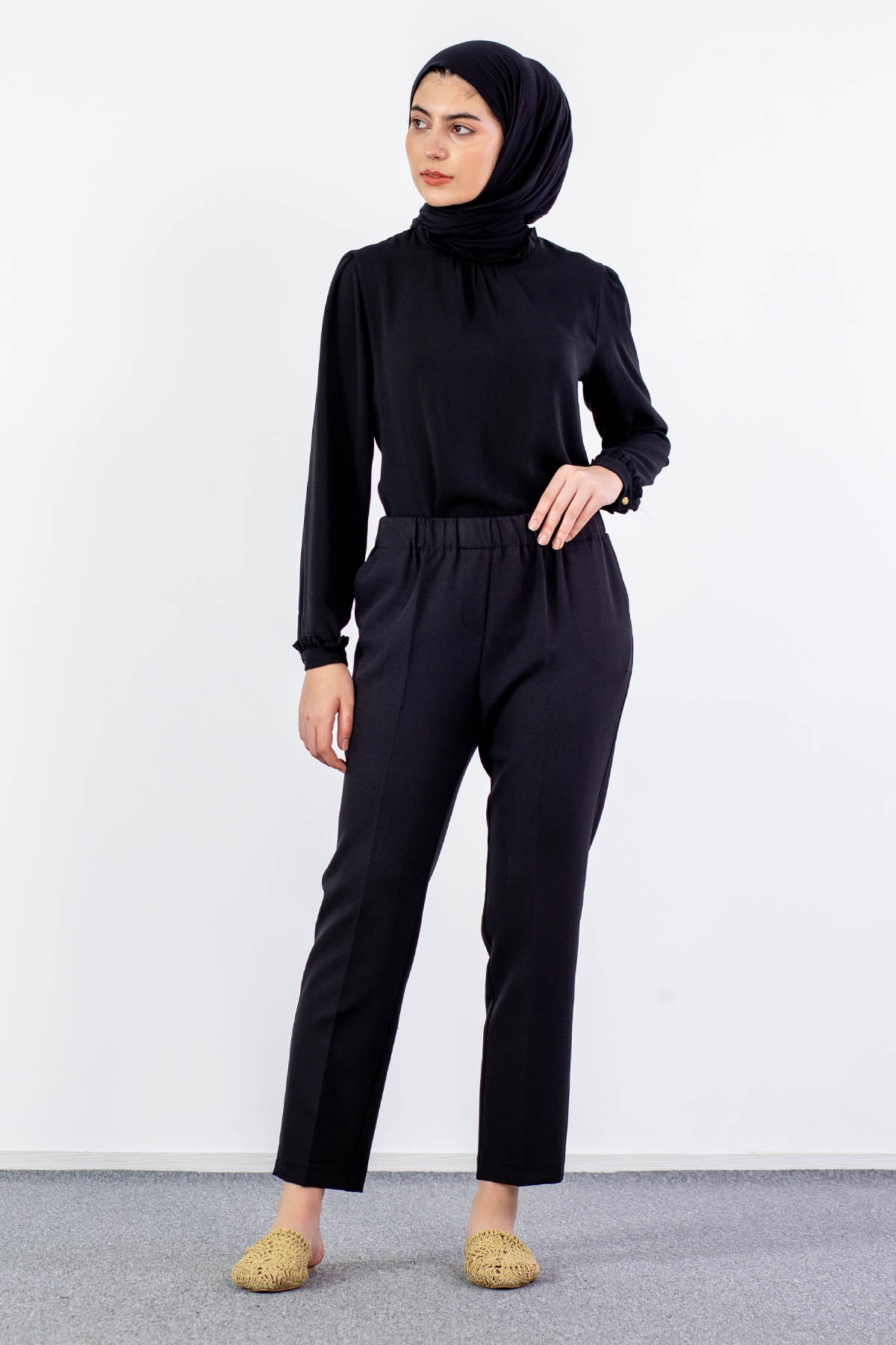 3210 Pantolon 44-54 - Siyah - - 1