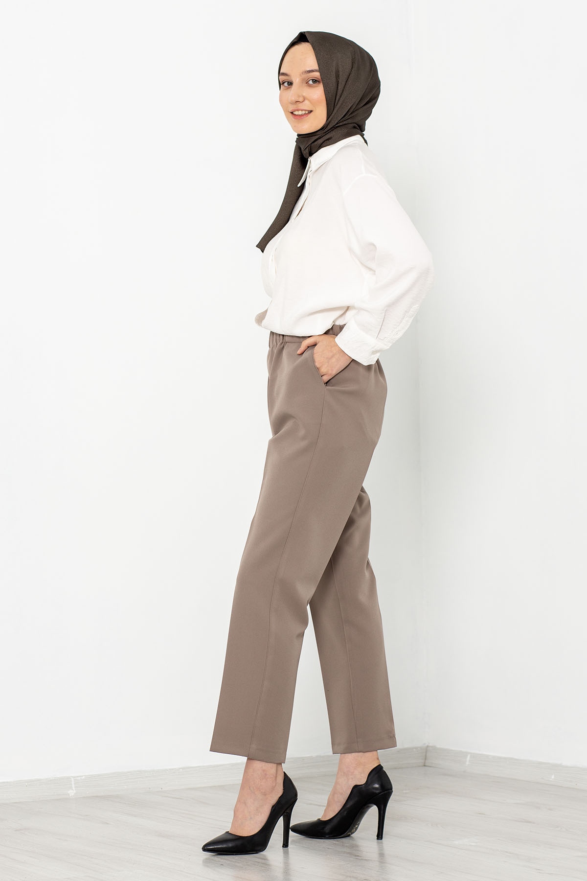 3210 Pantolon 44-54 - Vizon - 2