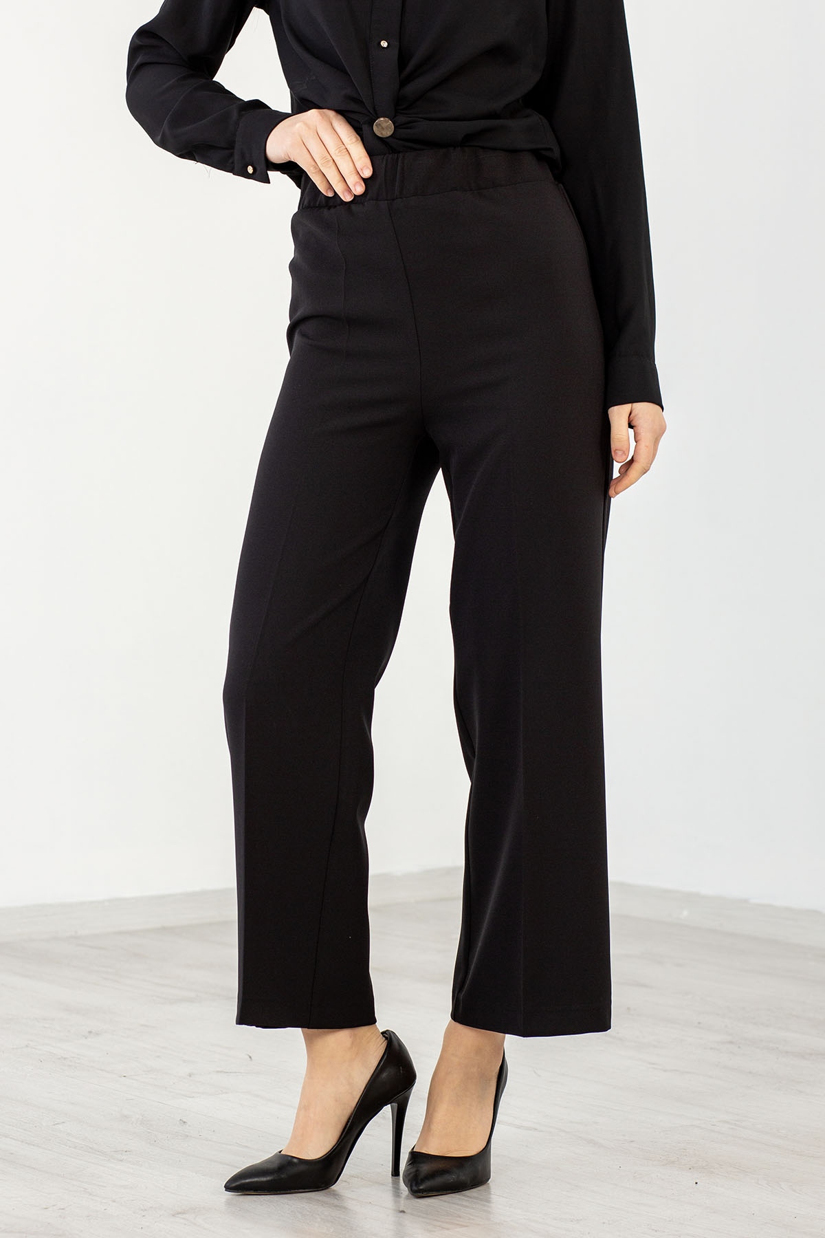 3211 Pantolon 38-46  - Siyah - 1