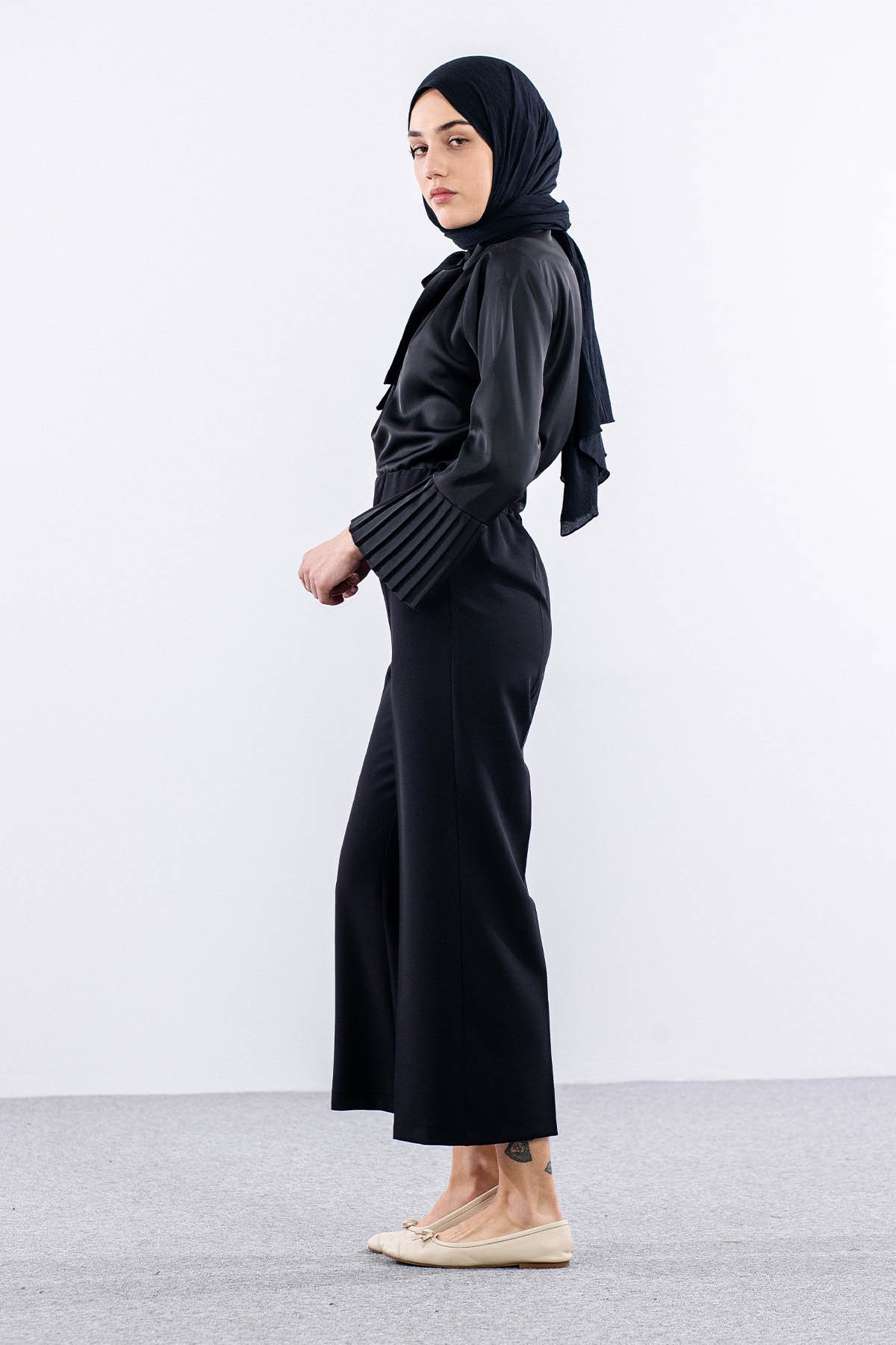 3211 Pantolon 38-46 - Siyah  - - 4