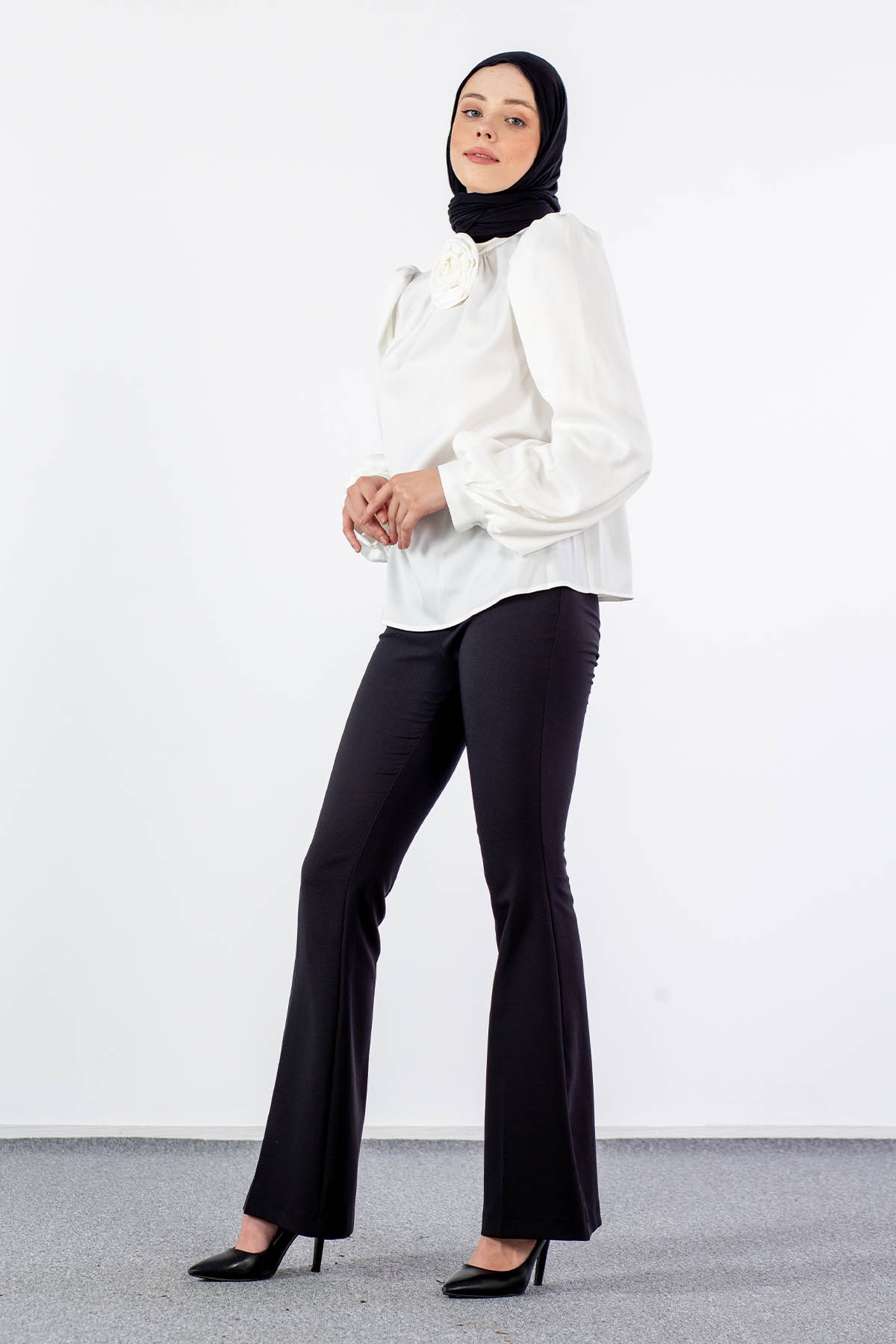 32148 şik Gömlek S-m-l-xl - Ekru - 2