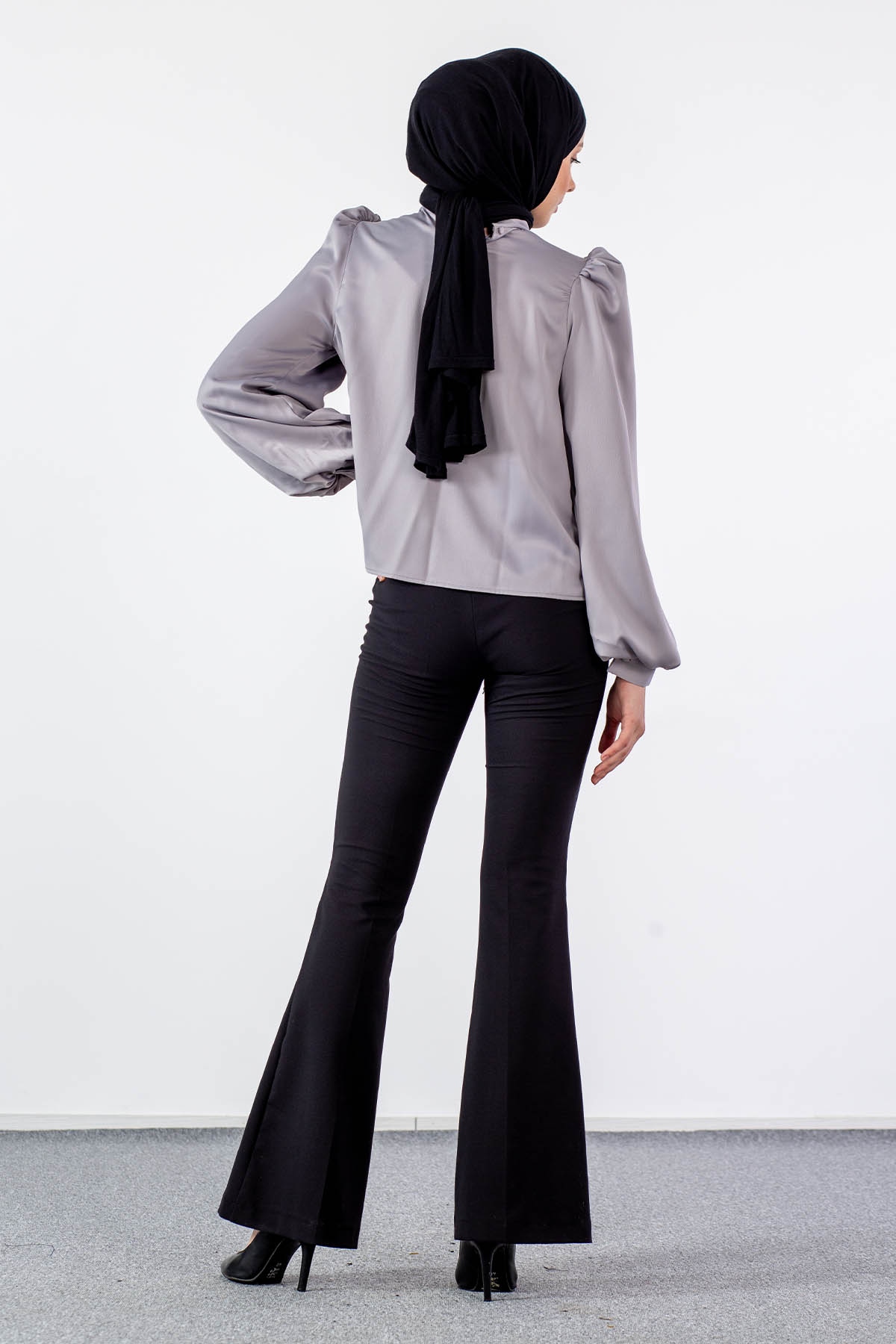 32148 şik Gömlek S-m-l-xl - Gri - 6