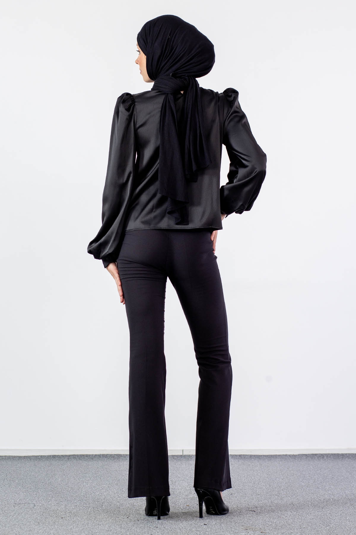 32148 şik Gömlek S-m-l-xl - Siyah - 4