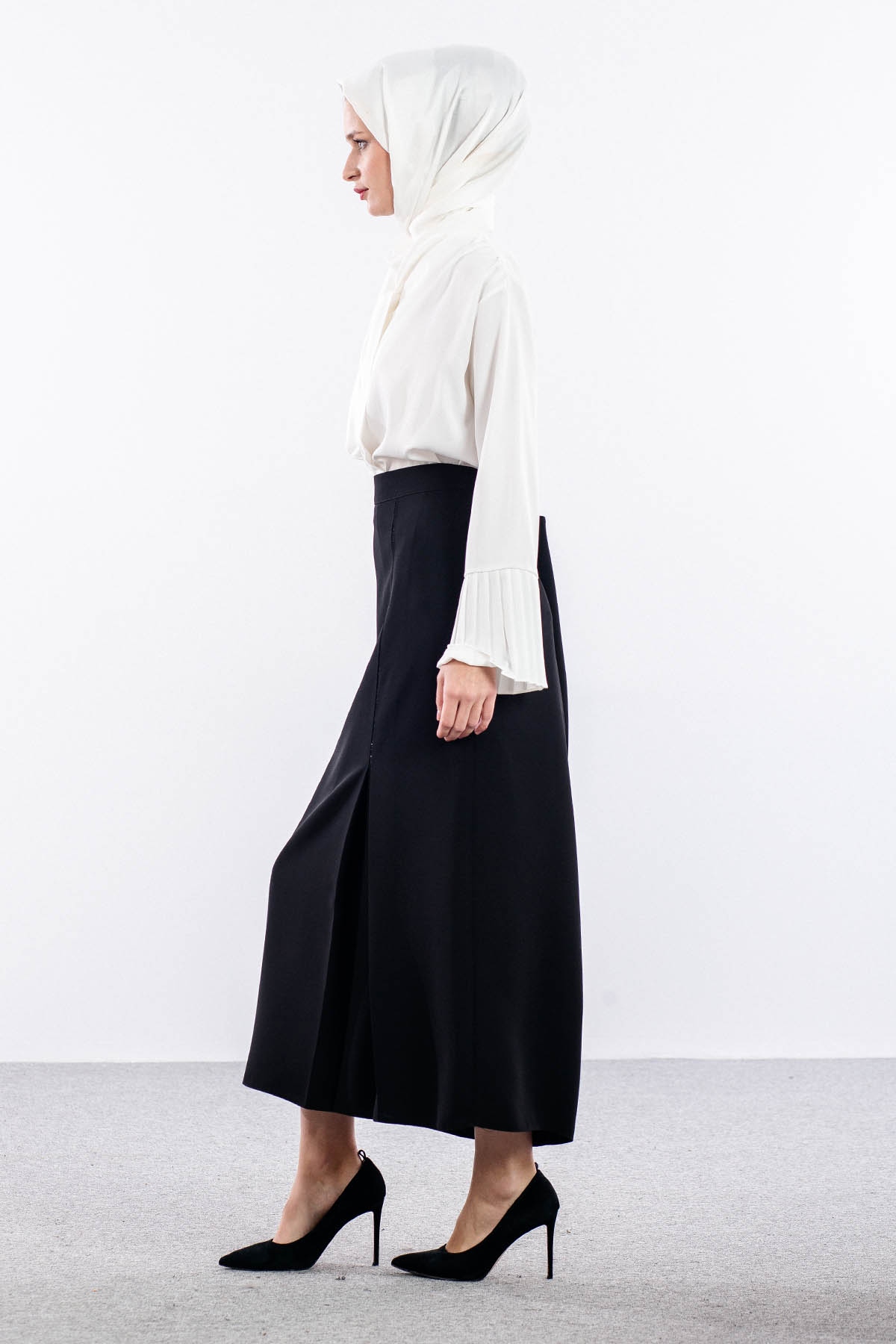 3230 Etek 44-54 Sim Biye - Siyah - 3