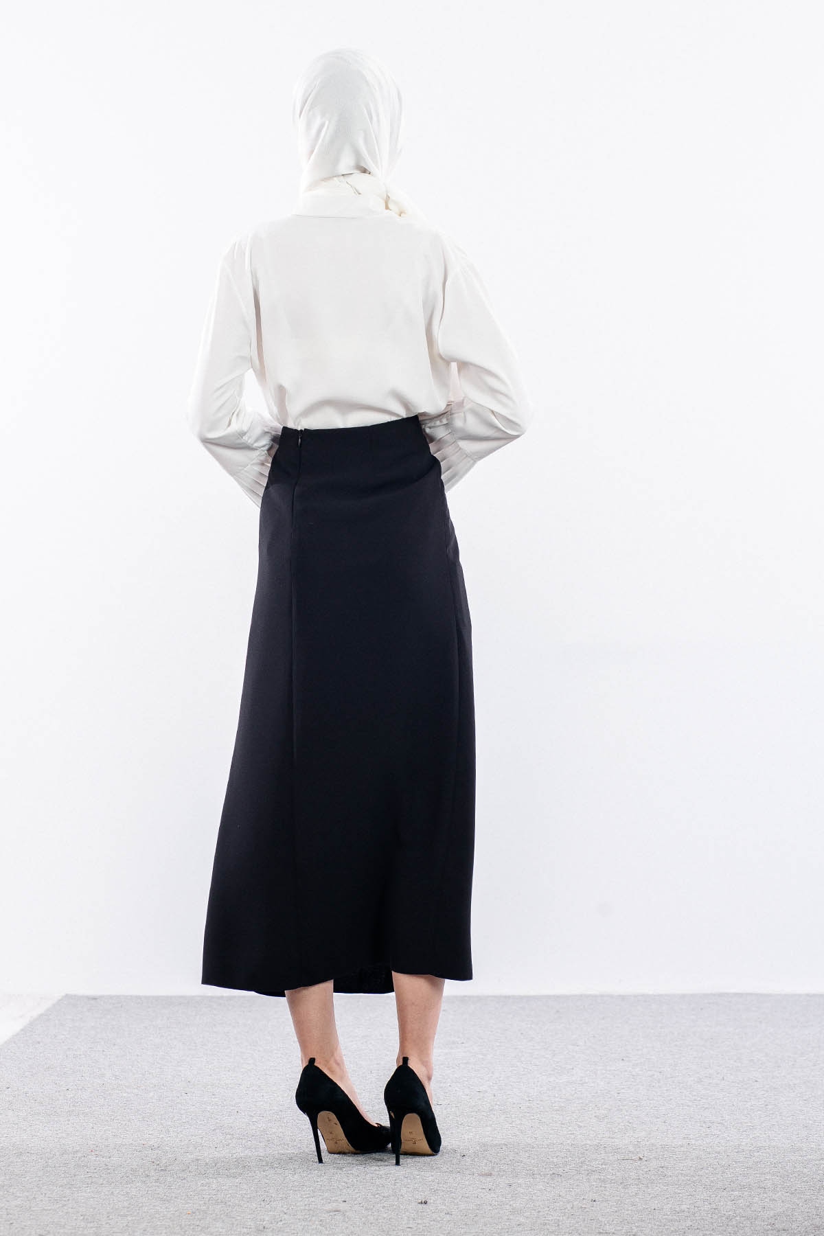 3230 Etek 44-54 Sim Biye - Siyah - 4