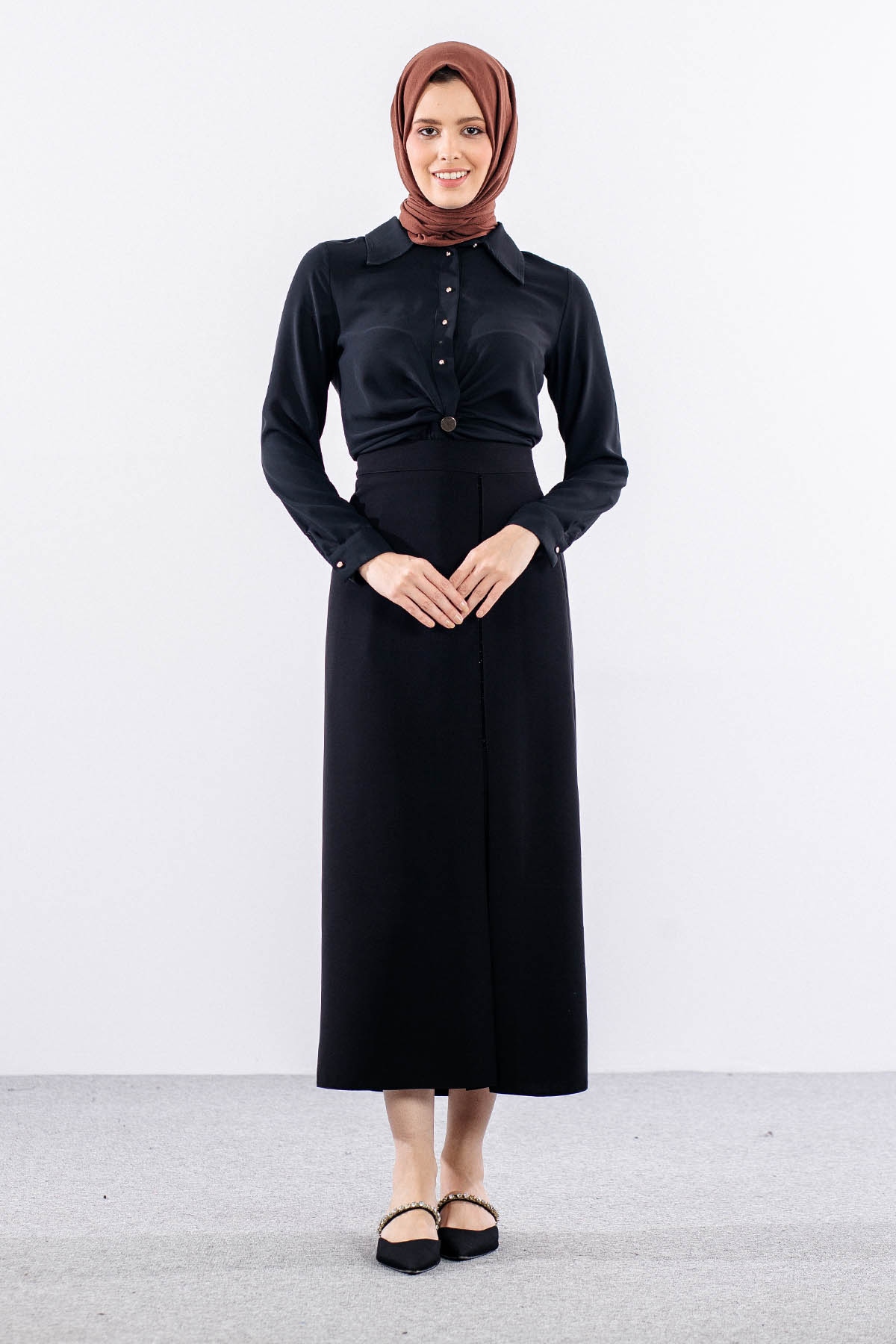 3230 Etek 44-54 - Siyah - - 1