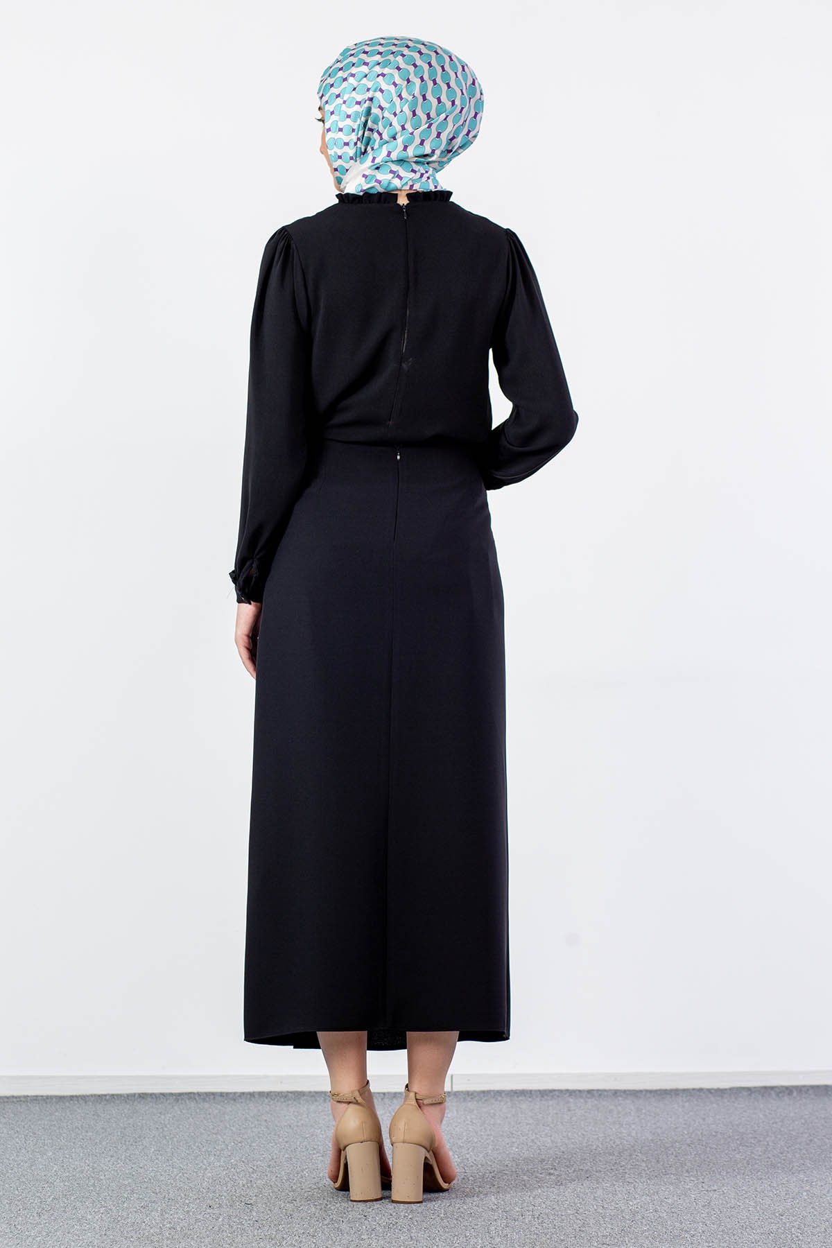 3230 şik Etek 44-54 - Siyah - 4