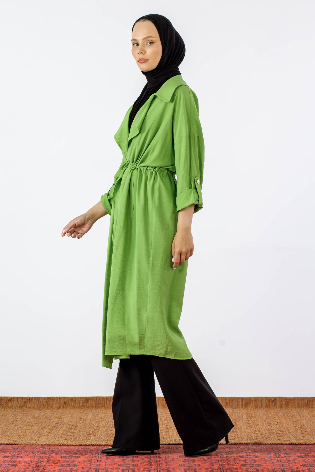 32510 Ceket Yaka Kap Tek - Nefrit - 2