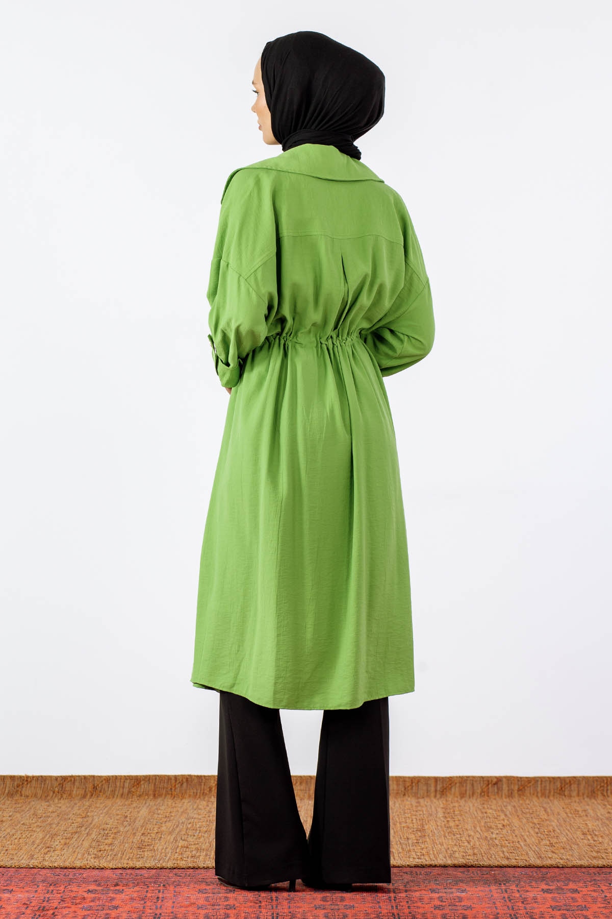 32510 Ceket Yaka Kap Tek - Nefrit - 4