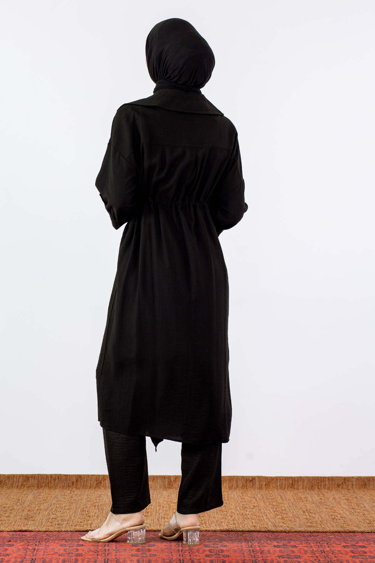 32510 Ceket Yaka Kap Tek - Siyah - 4