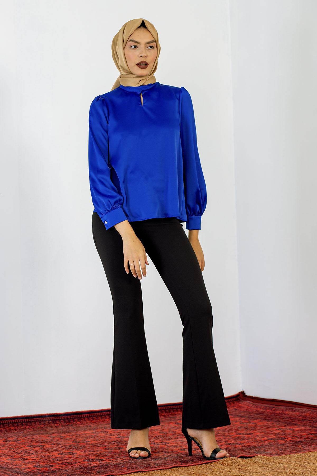 32530 Flarli Bluz S-xl - Sax - 2