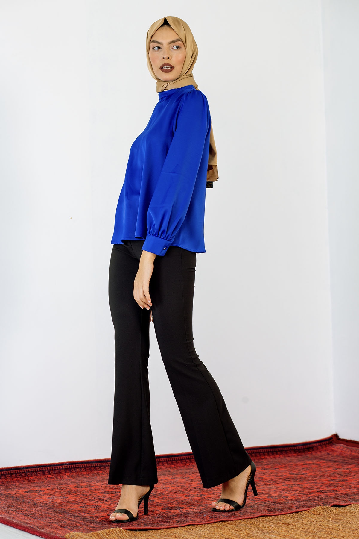 32530 Flarli Bluz S-xl - Sax - 3