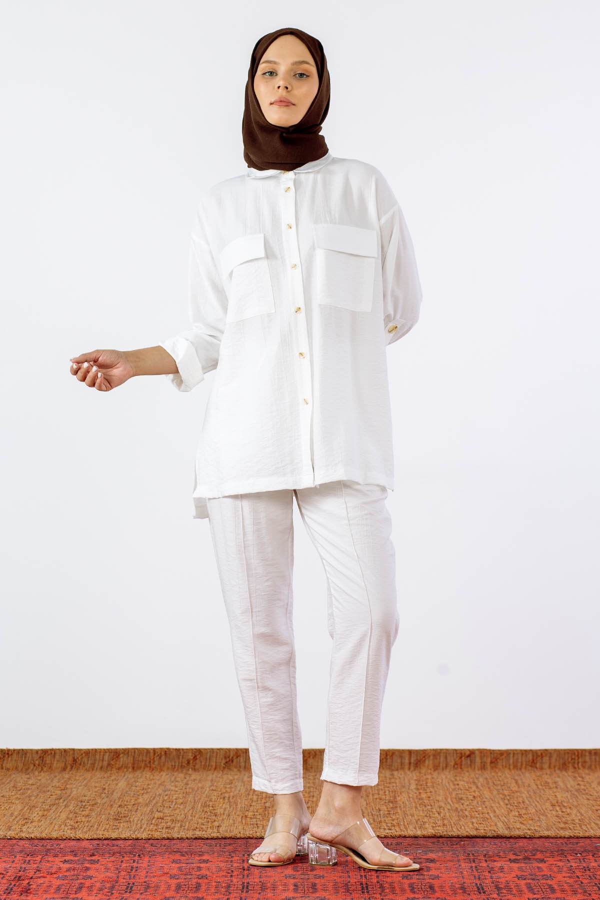 32535 Gömlek Takim S-m-l - Ekru - 1