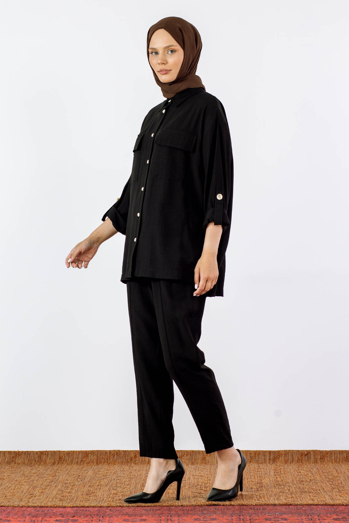 32535 Gömlek Takim S-m-l - Siyah - 3