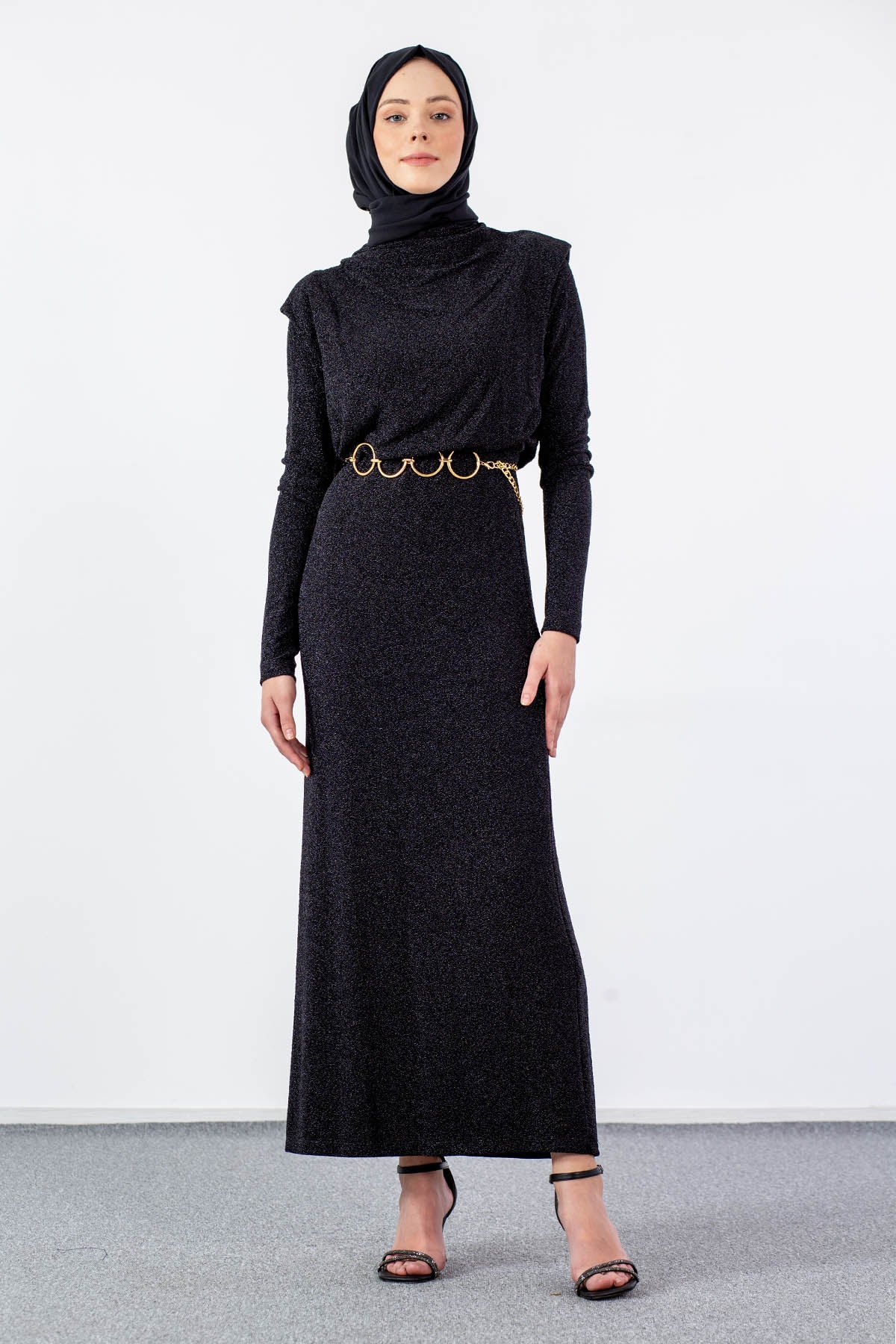 32761 Elbise S-m-l Zncr - Siyah_sim - 1