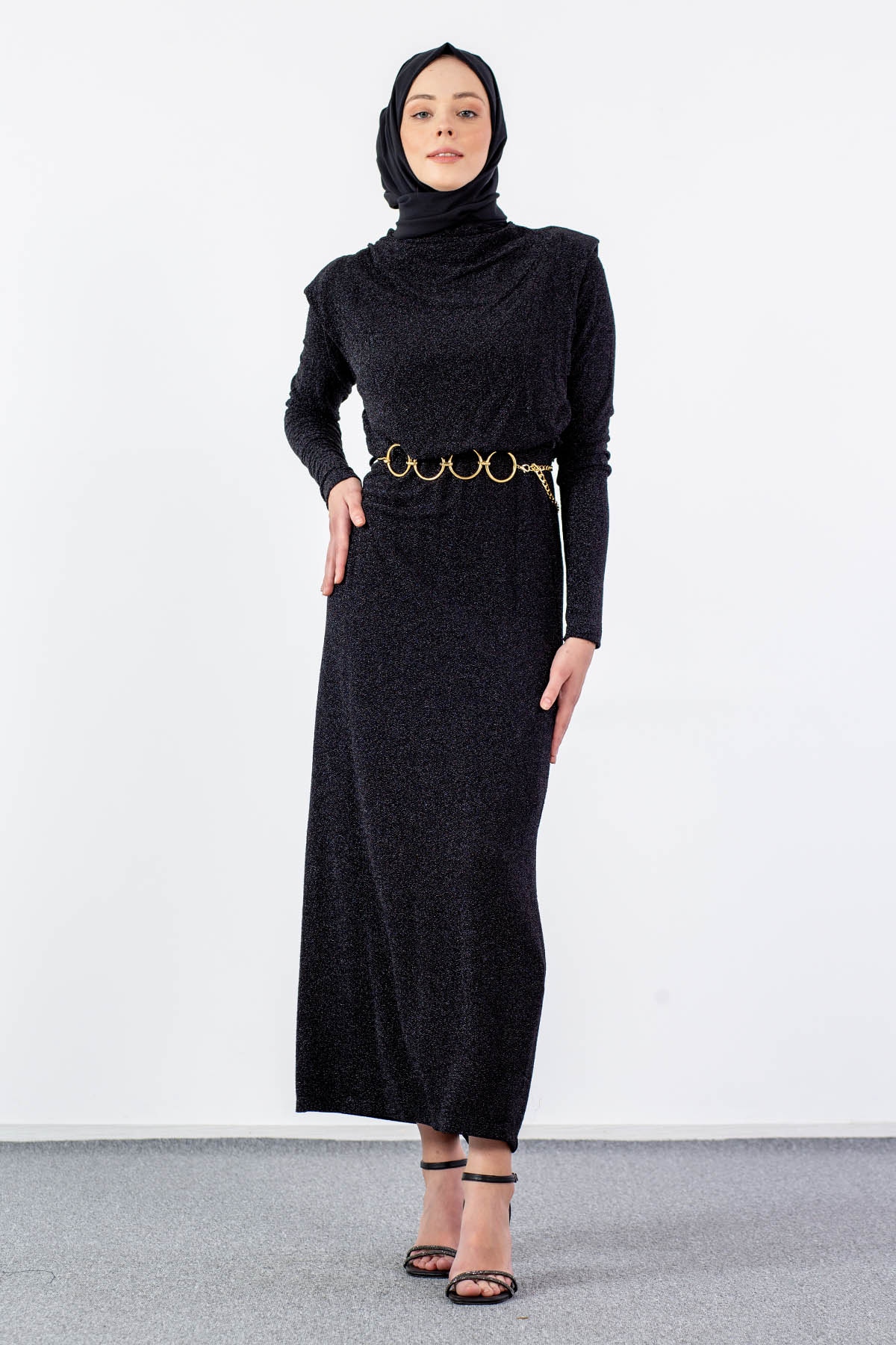 32761 Elbise S-m-l Zncr - Siyah_sim - 3