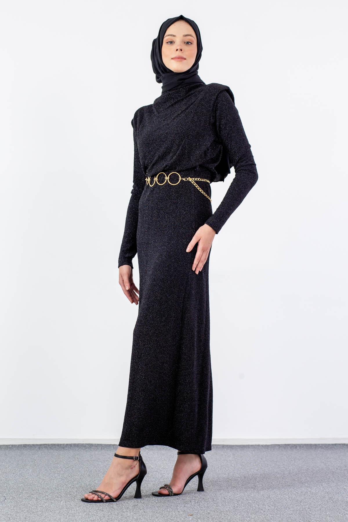 32761 Elbise S-m-l Zncr - Siyah_sim - 4