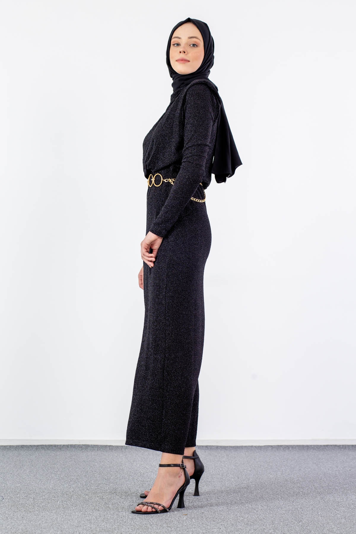 32761 Elbise S-m-l Zncr - Siyah_sim - 5