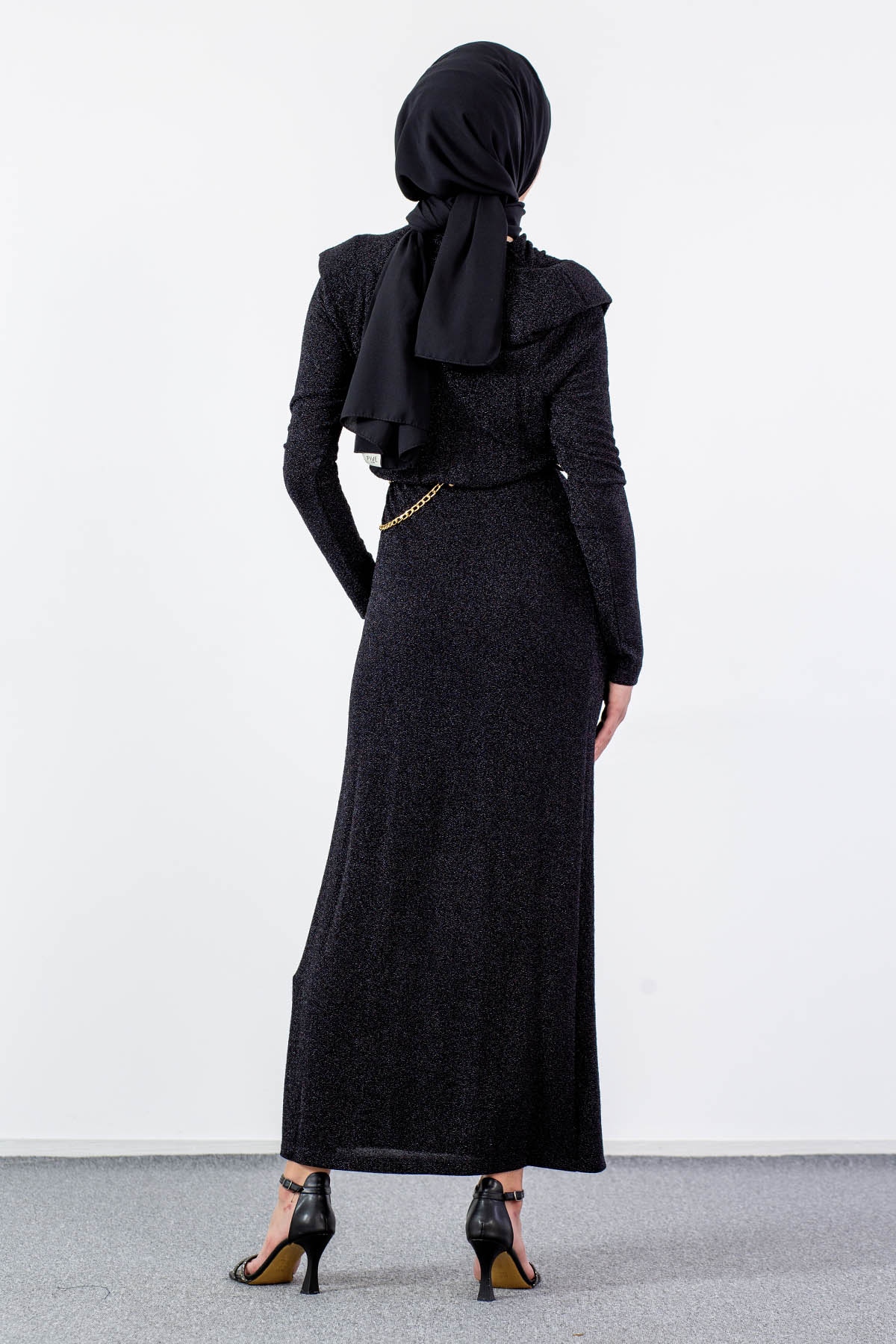 32761 Elbise S-m-l Zncr - Siyah_sim - 6