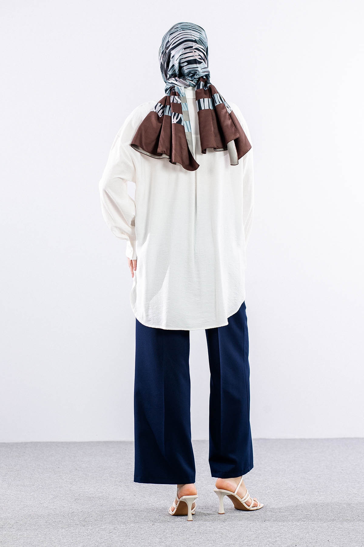 32984 Gömlek Tek Basıc - Ekru - 4