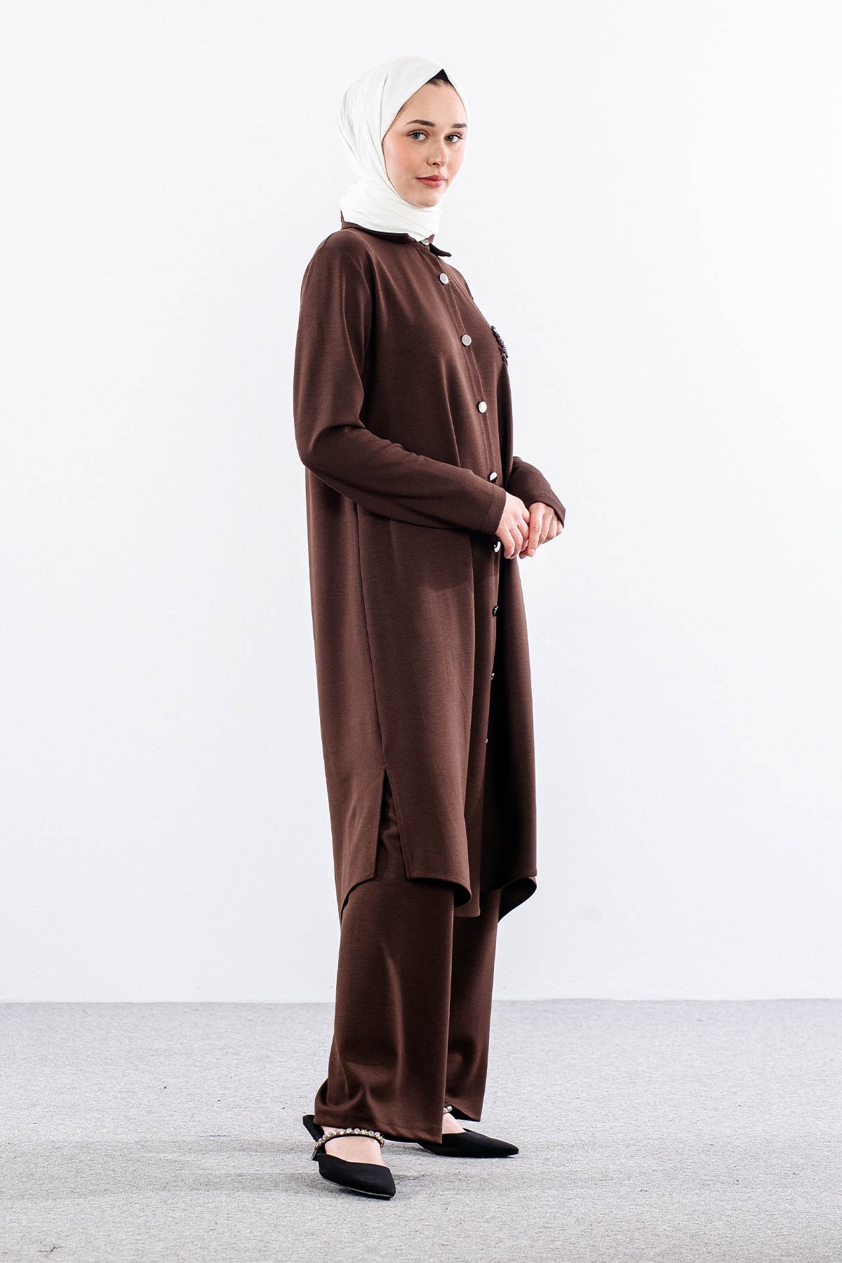 330 Takim 38-44 Tasli - Kahve - 4