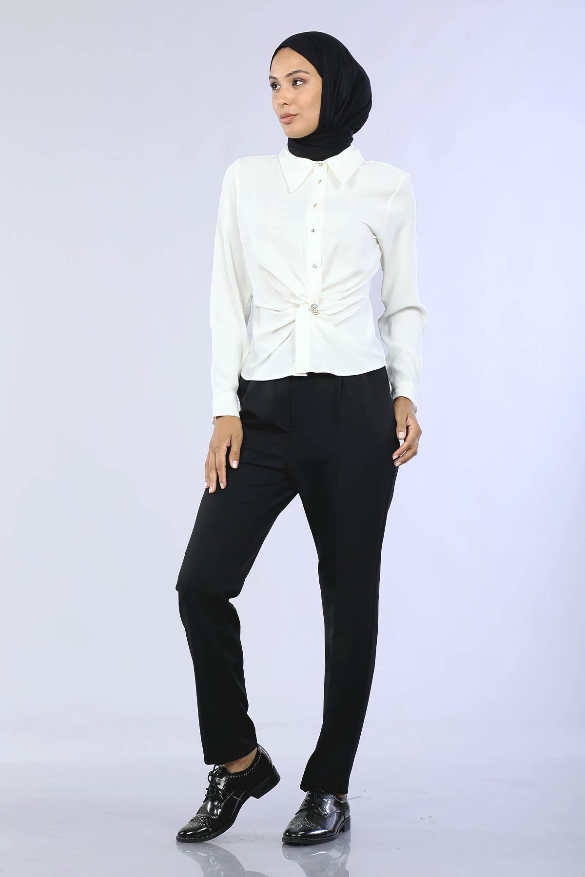 3312 Pantolon 38-48 - Siyah - 3