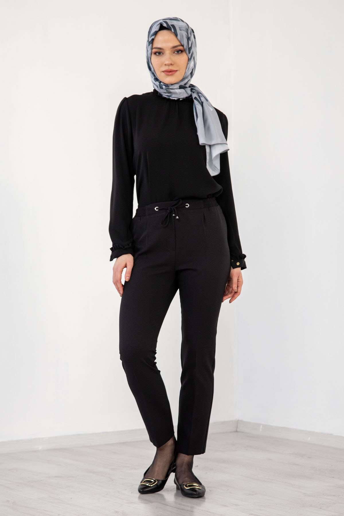 3312 Pantolon 38-48 - Siyah - - 1