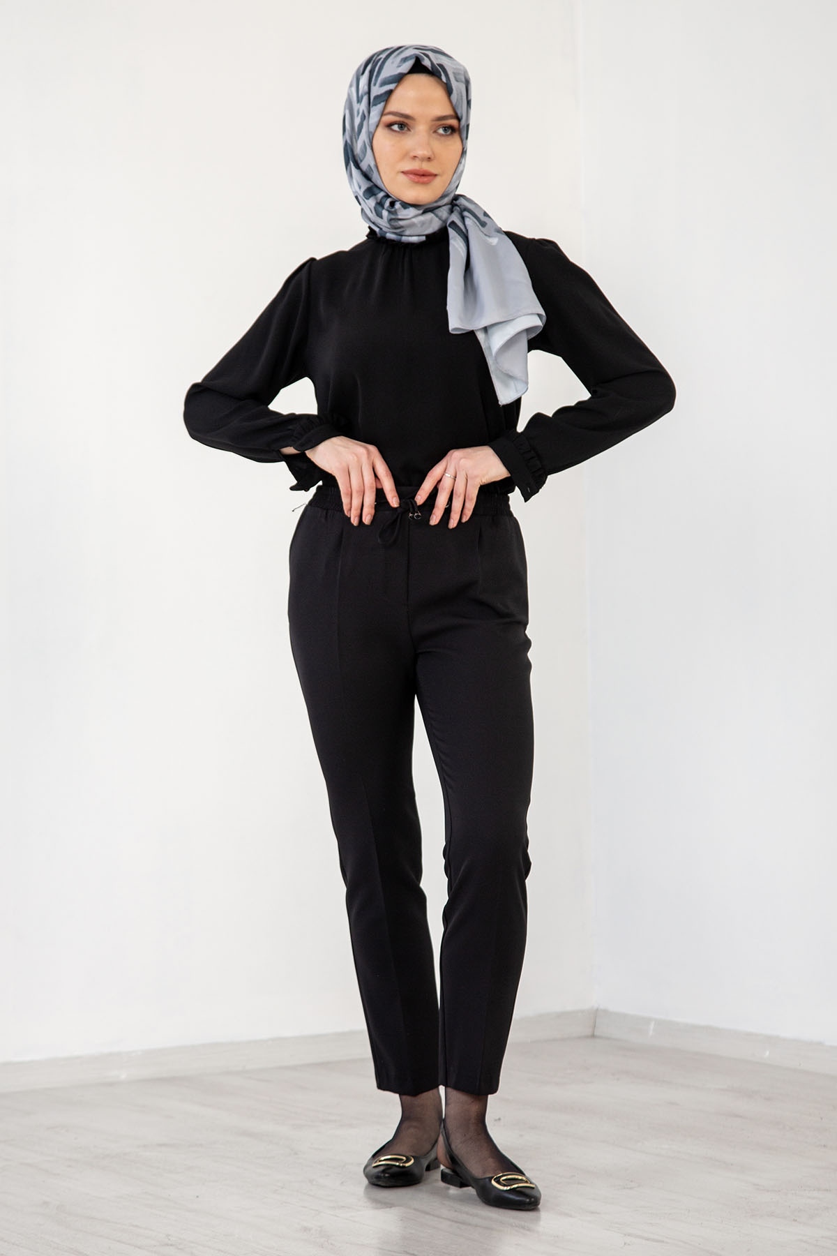 3312 Pantolon 38-48 - Siyah - - 2