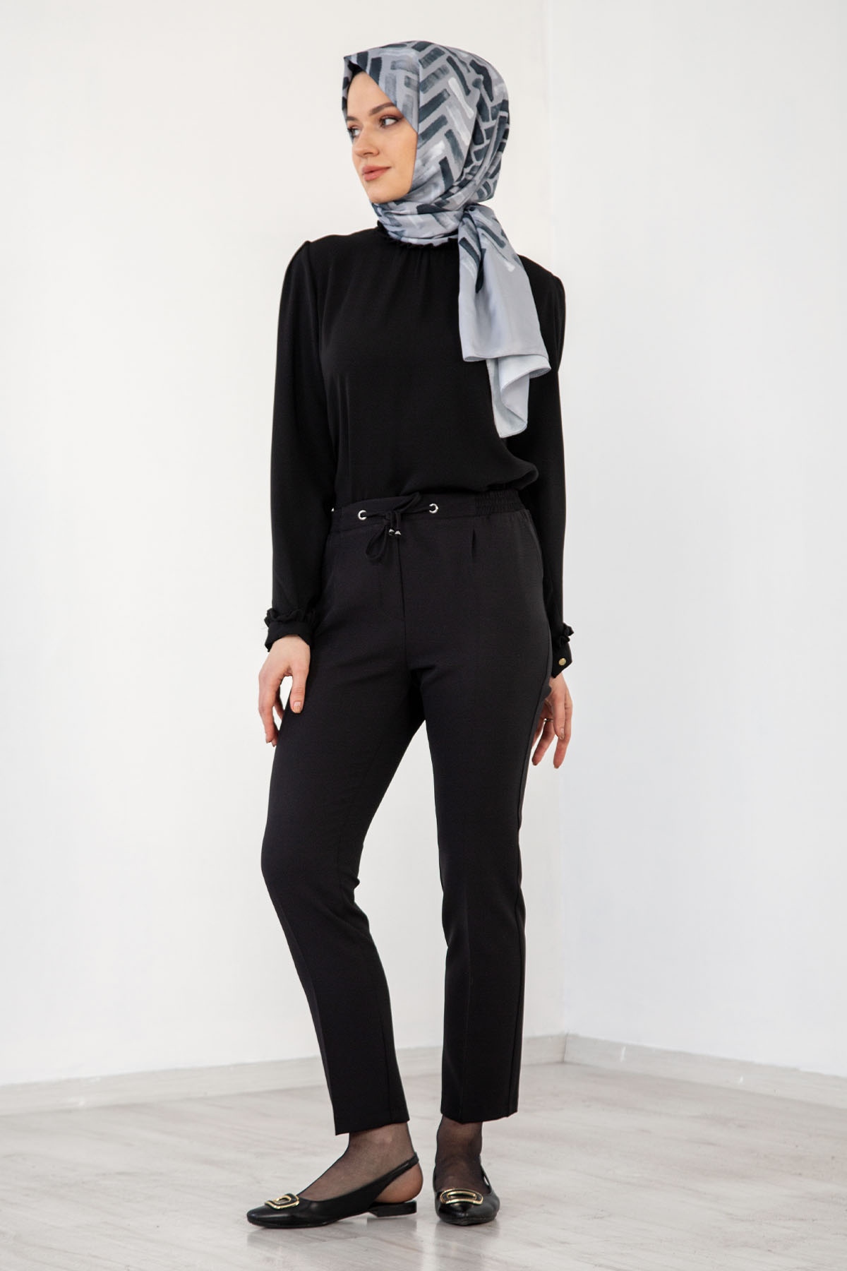 3312 Pantolon 38-48 - Siyah - - 3