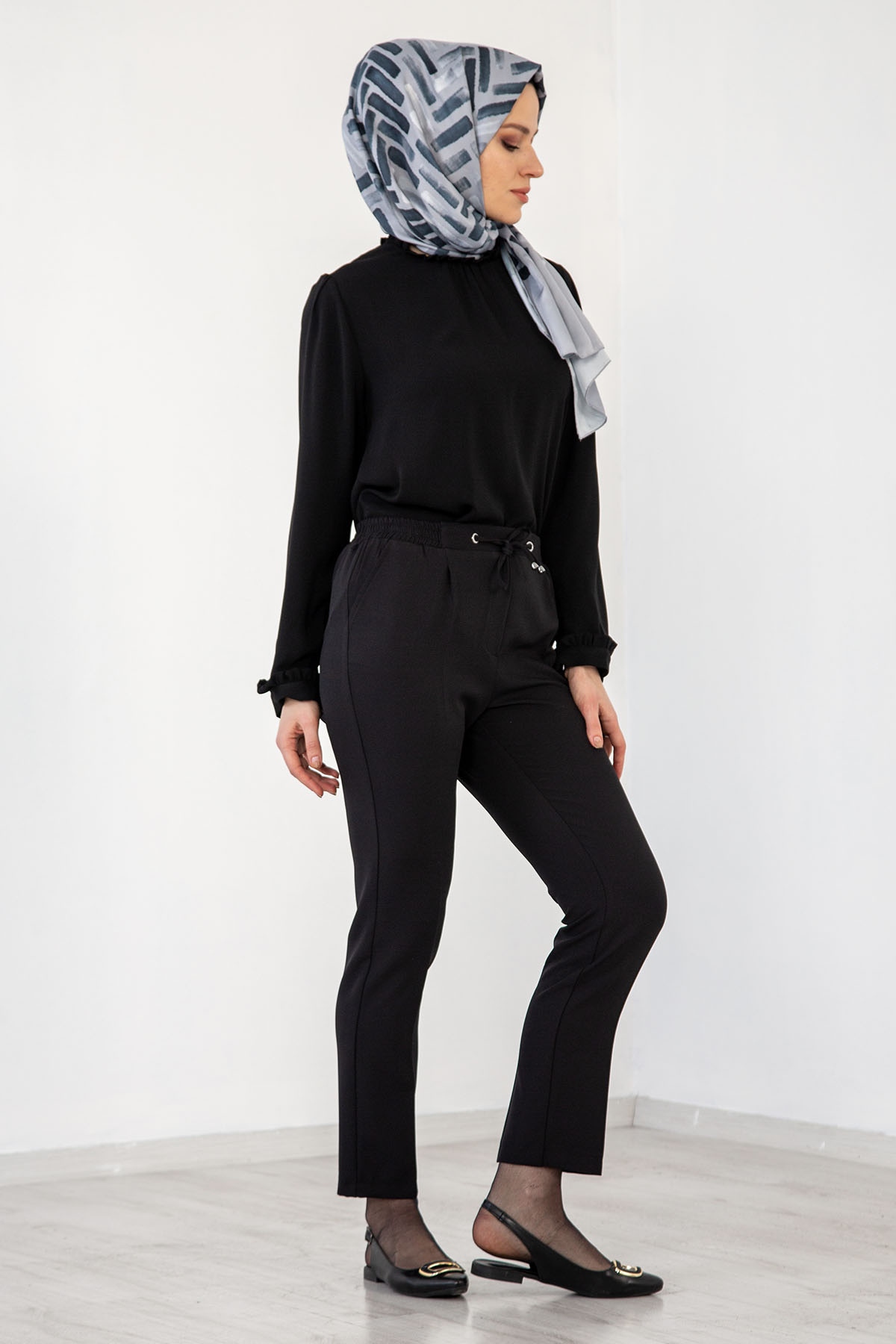 3312 Pantolon 38-48 - Siyah - - 4