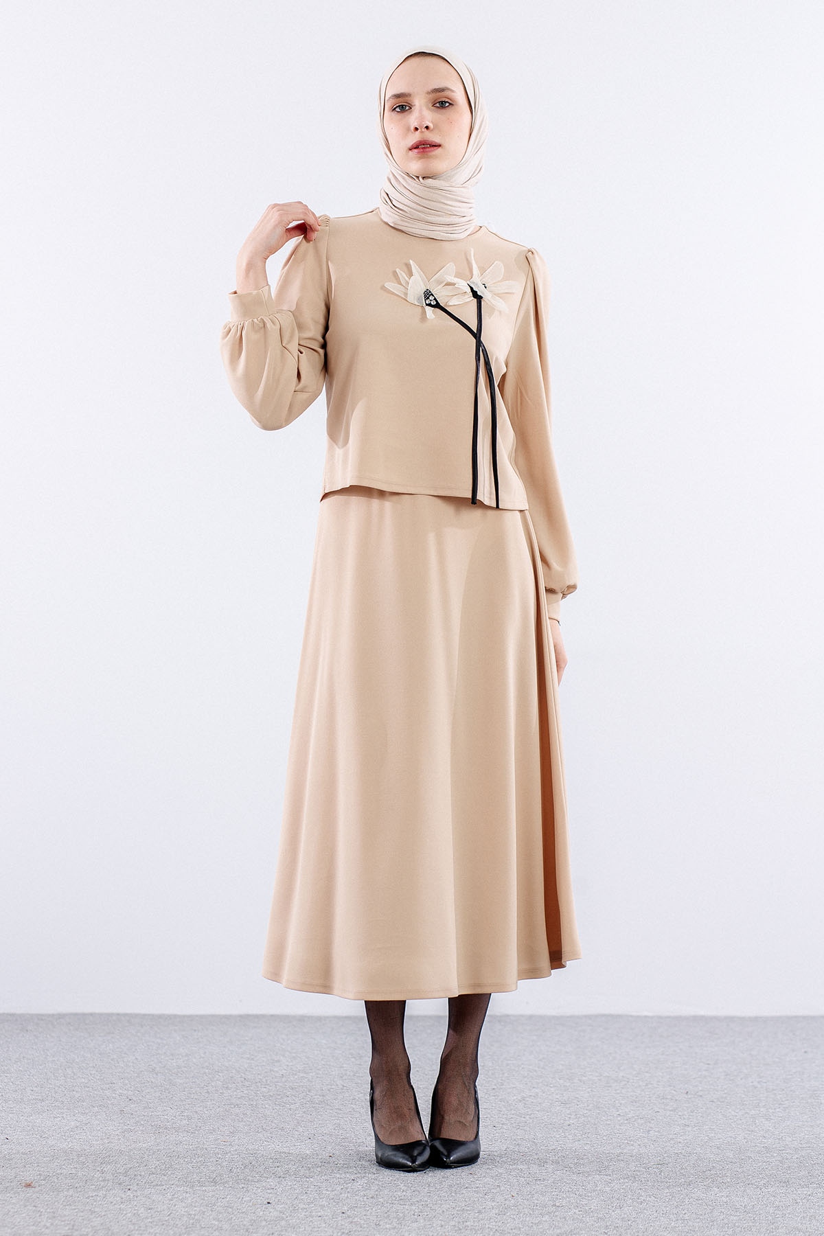 33161 E.takim S-m-l Pptya - Bej - 2