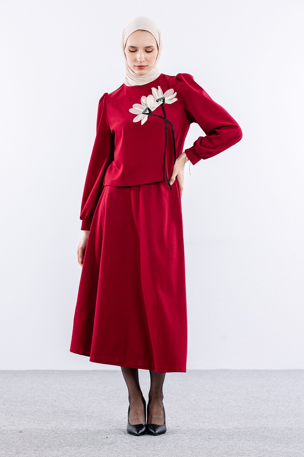 33161 E.takim S-m-l Pptya - Bordo - 2