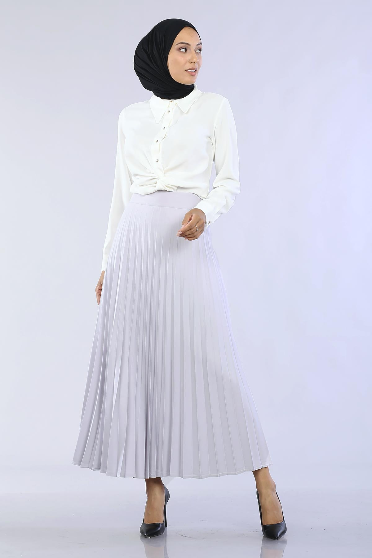 3322 Etek 38-48 Plise - A_gri - 1