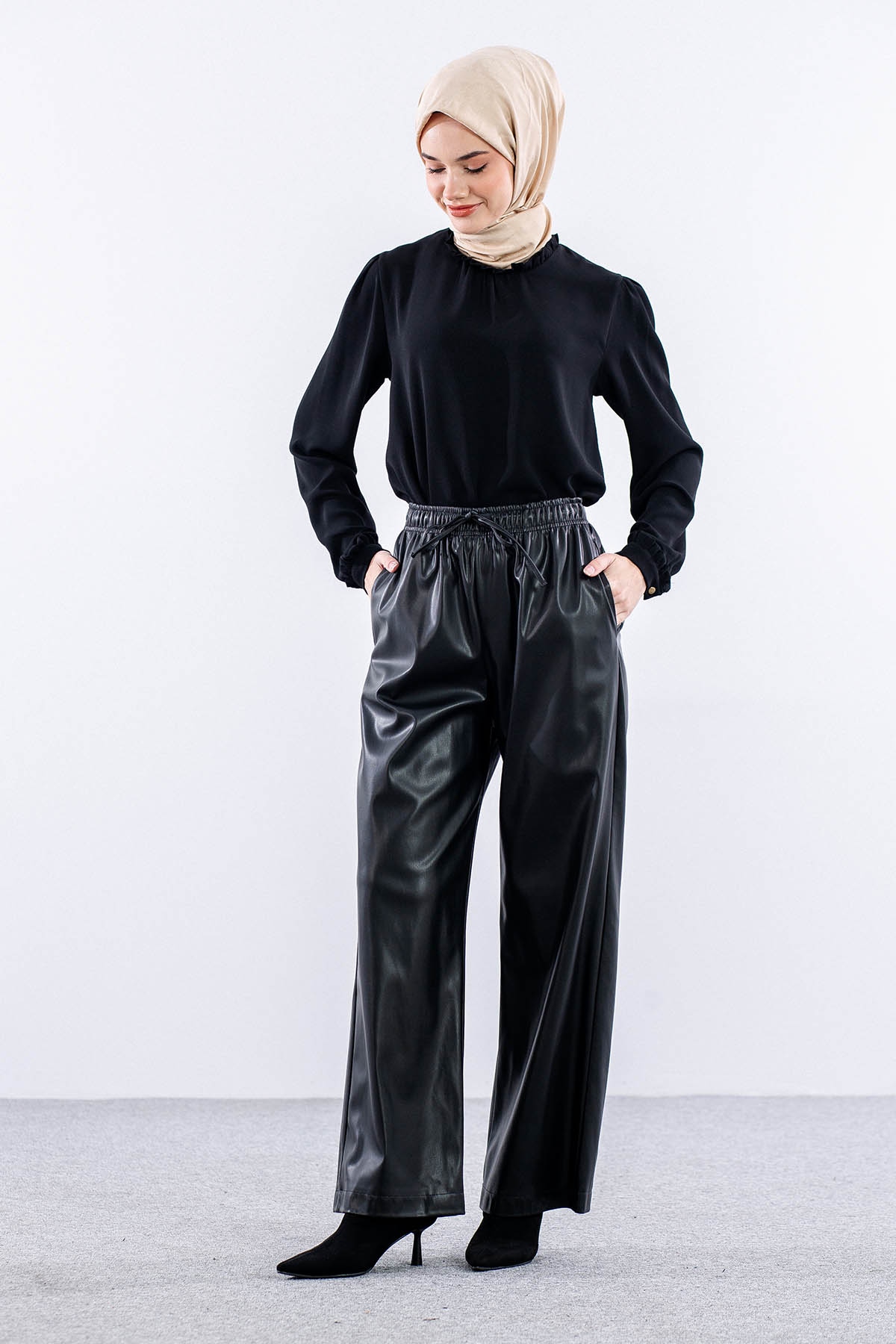 33323 Deri Pantolon S-m-l-xl - Siyah - 1