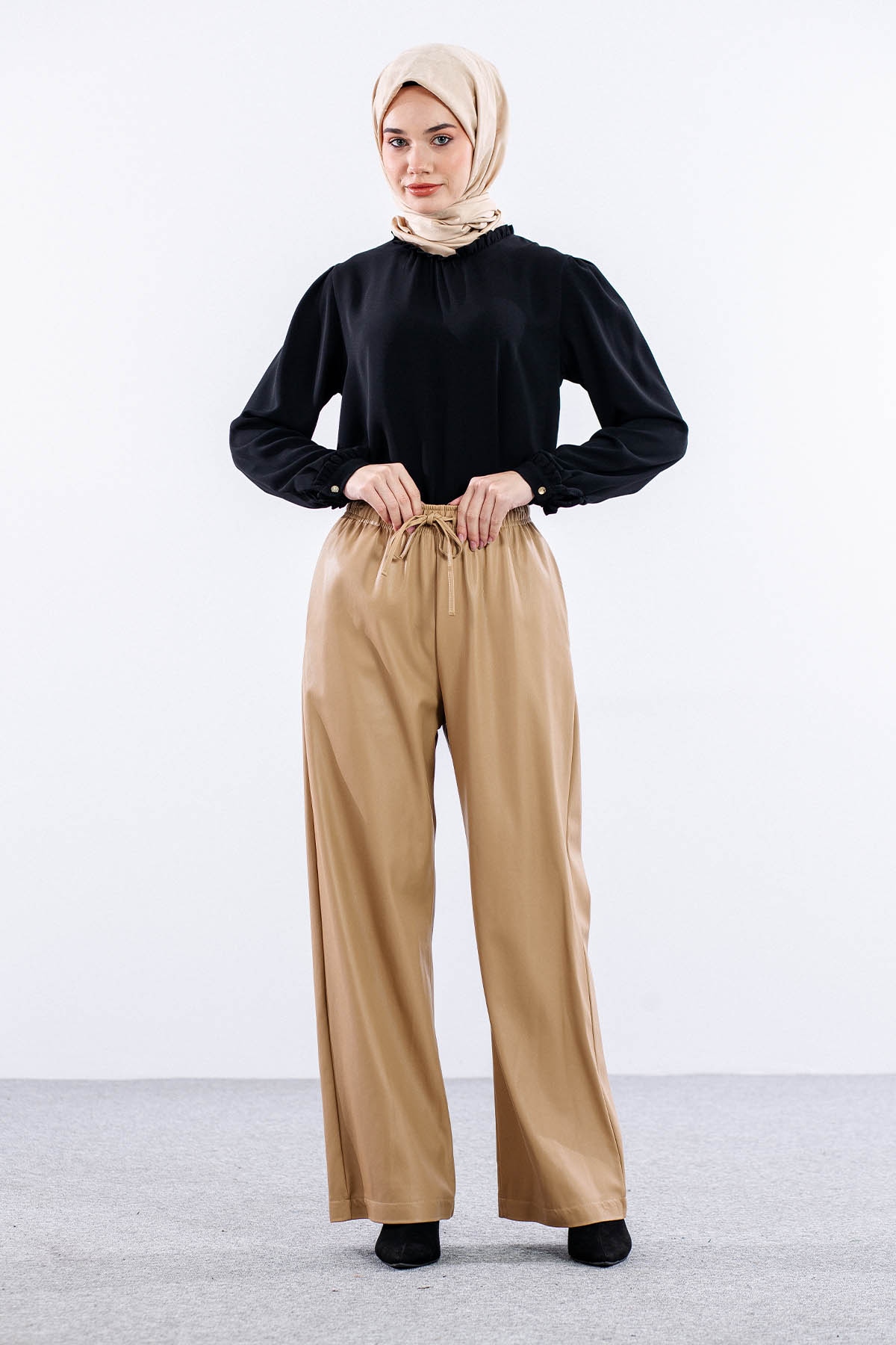 33323 Deri Pantolon S-m-l-xl - Toprak - 2