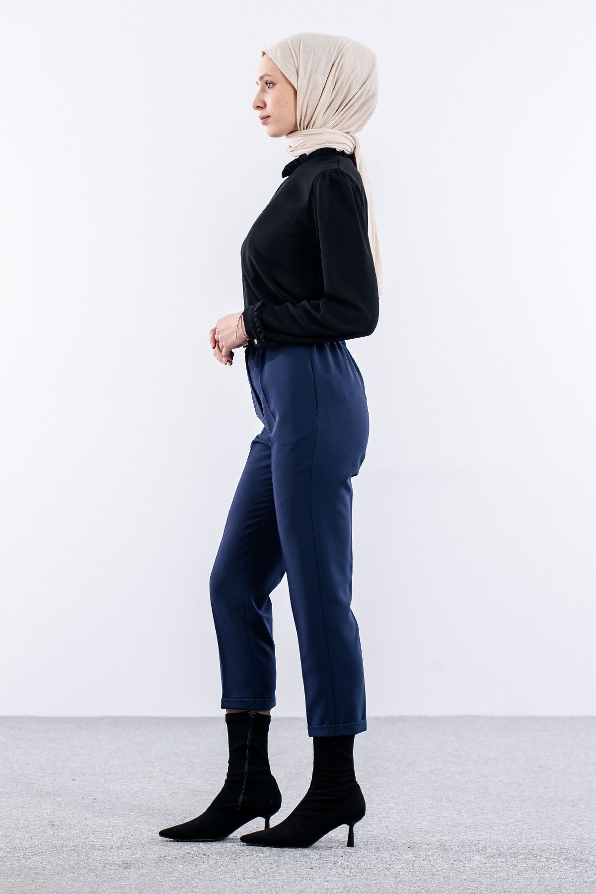 3335 Pantolon 38-48 Lstk - Lacivert - 3