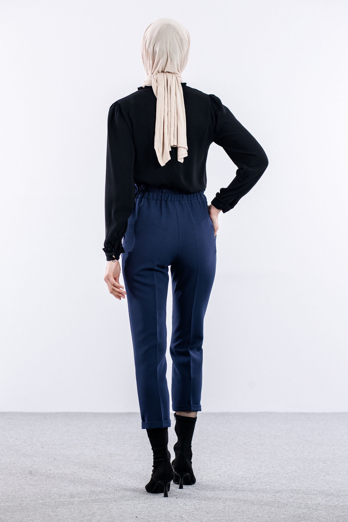 3335 Pantolon 38-48 Lstk - Lacivert - 4