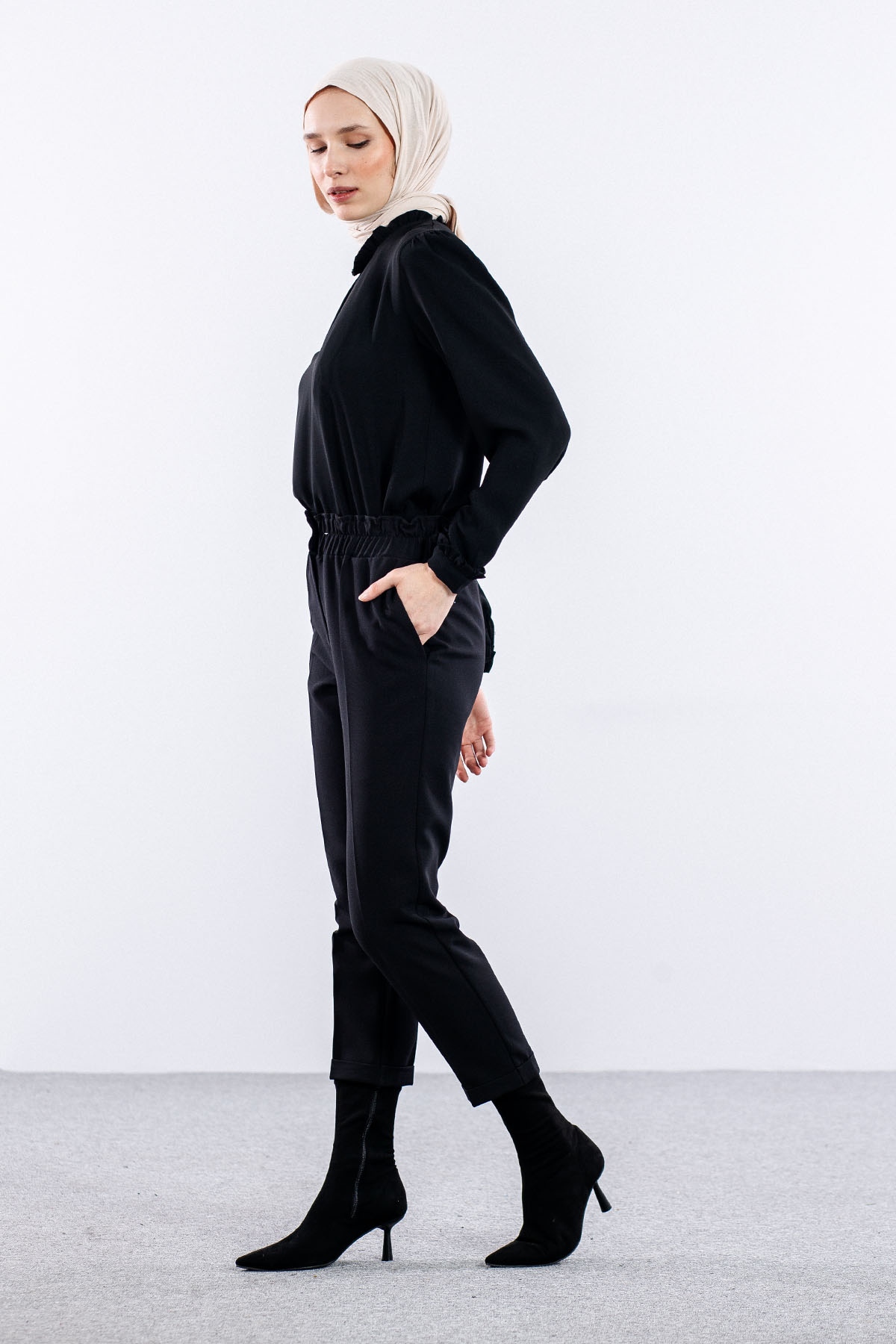 3335 Pantolon 38-48 Lstk - Siyah - 3