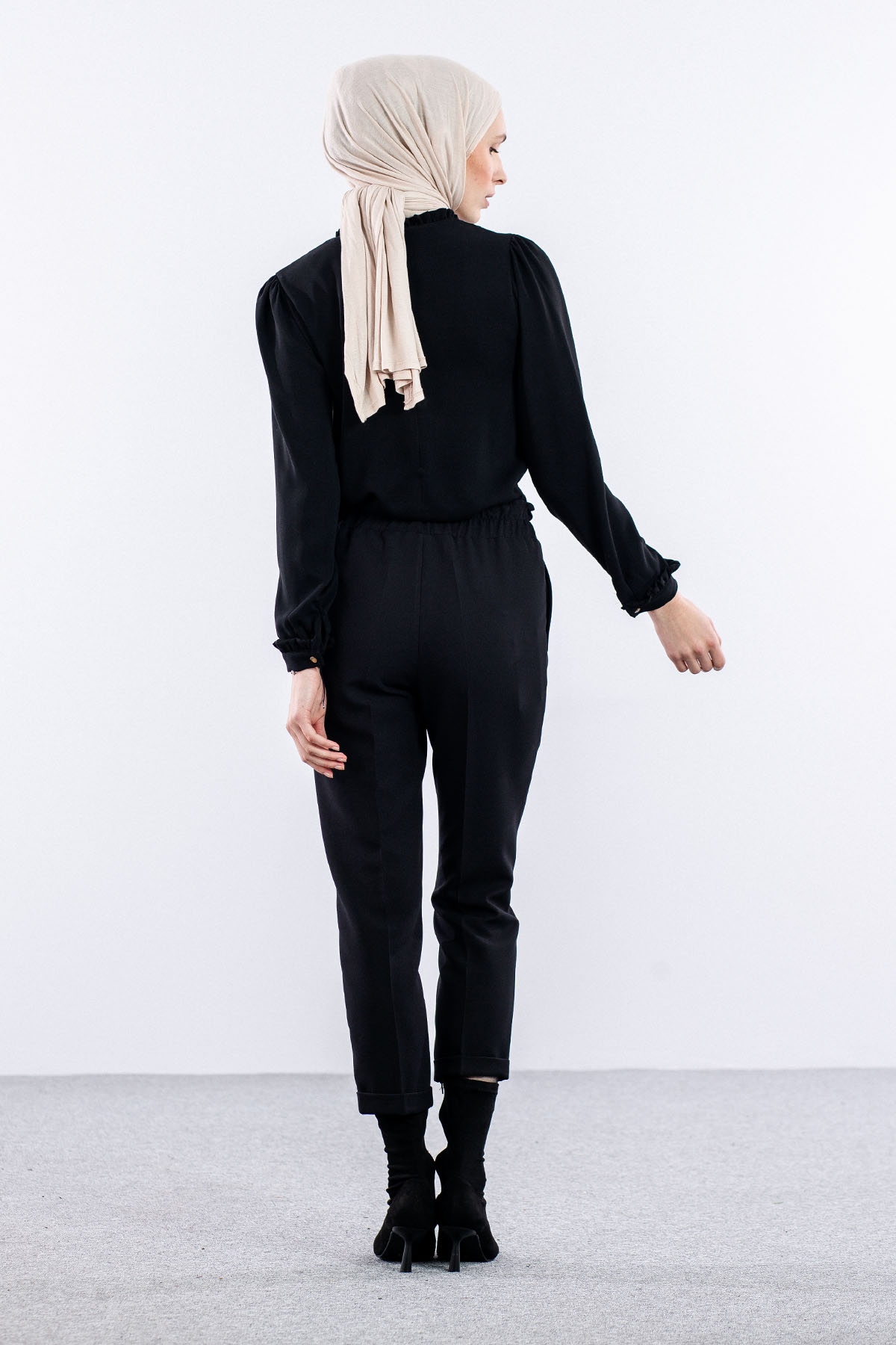 3335 Pantolon 38-48 Lstk - Siyah - 4