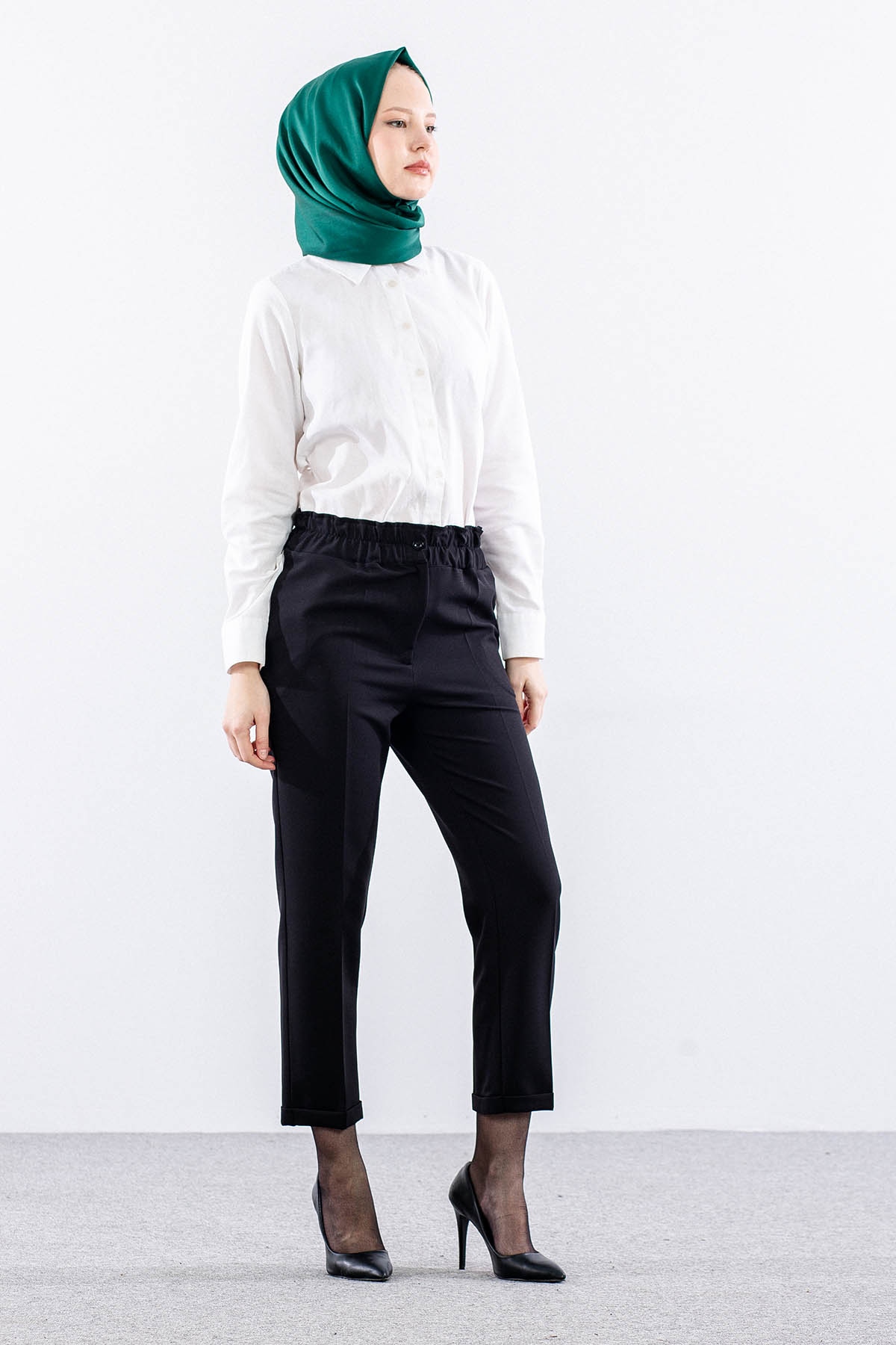 3335 Pantolon 38-48 - Siyah - 1