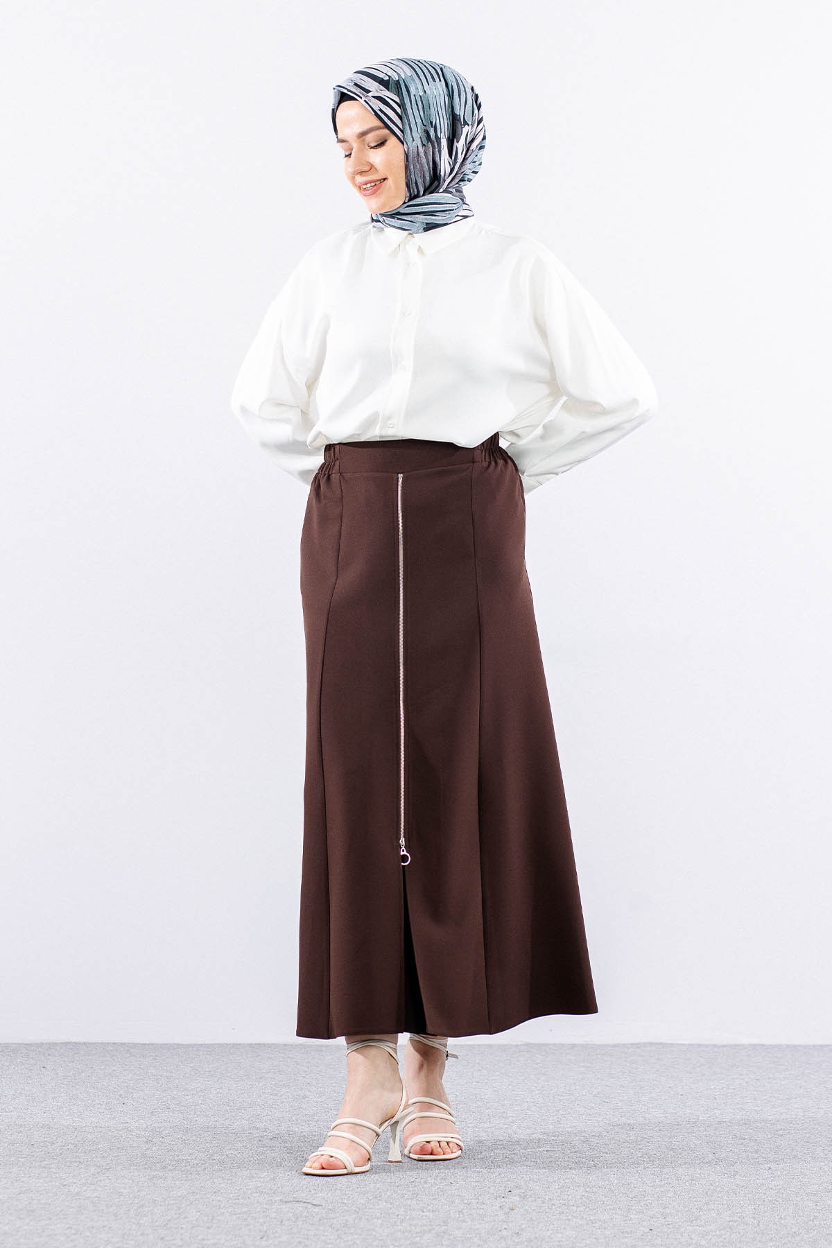 3337 Etek 38-48 - Kahve - 2